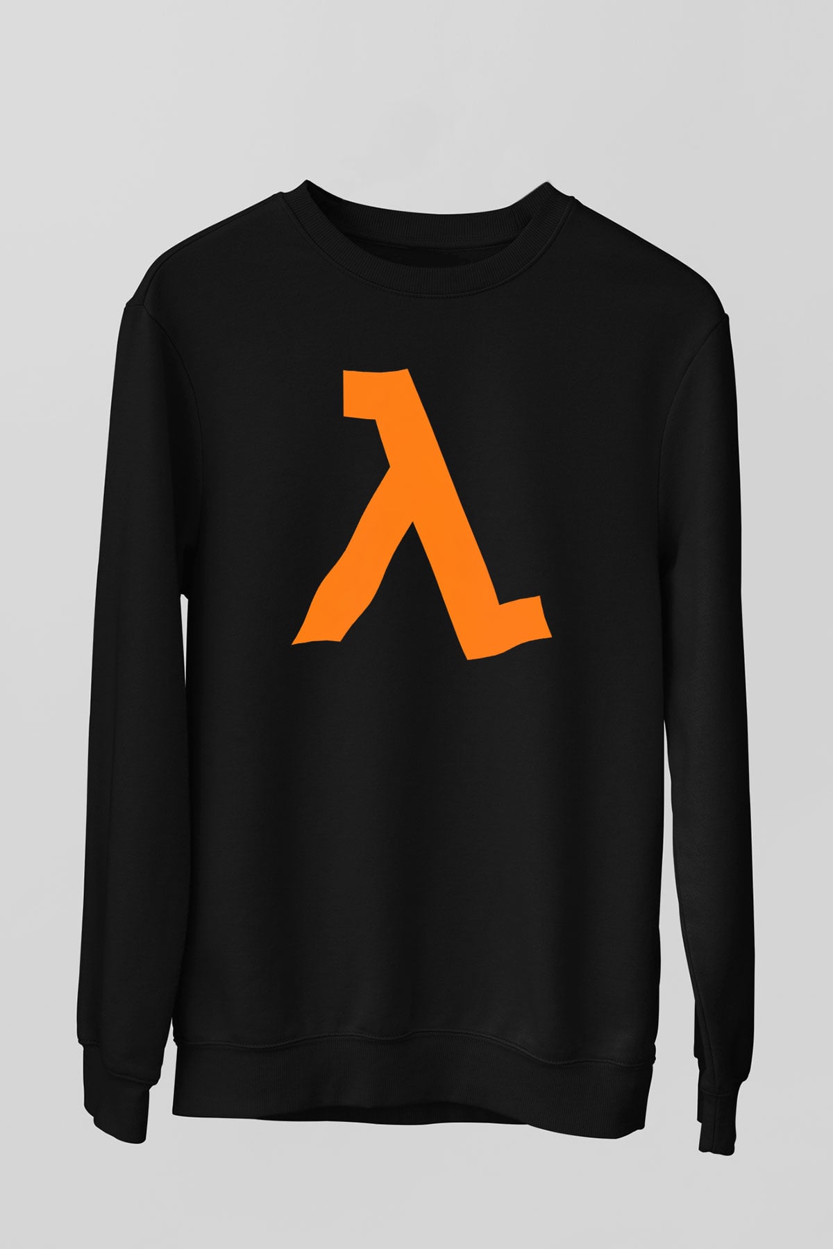 Half-Life Siyah Unisex Sweatshirt