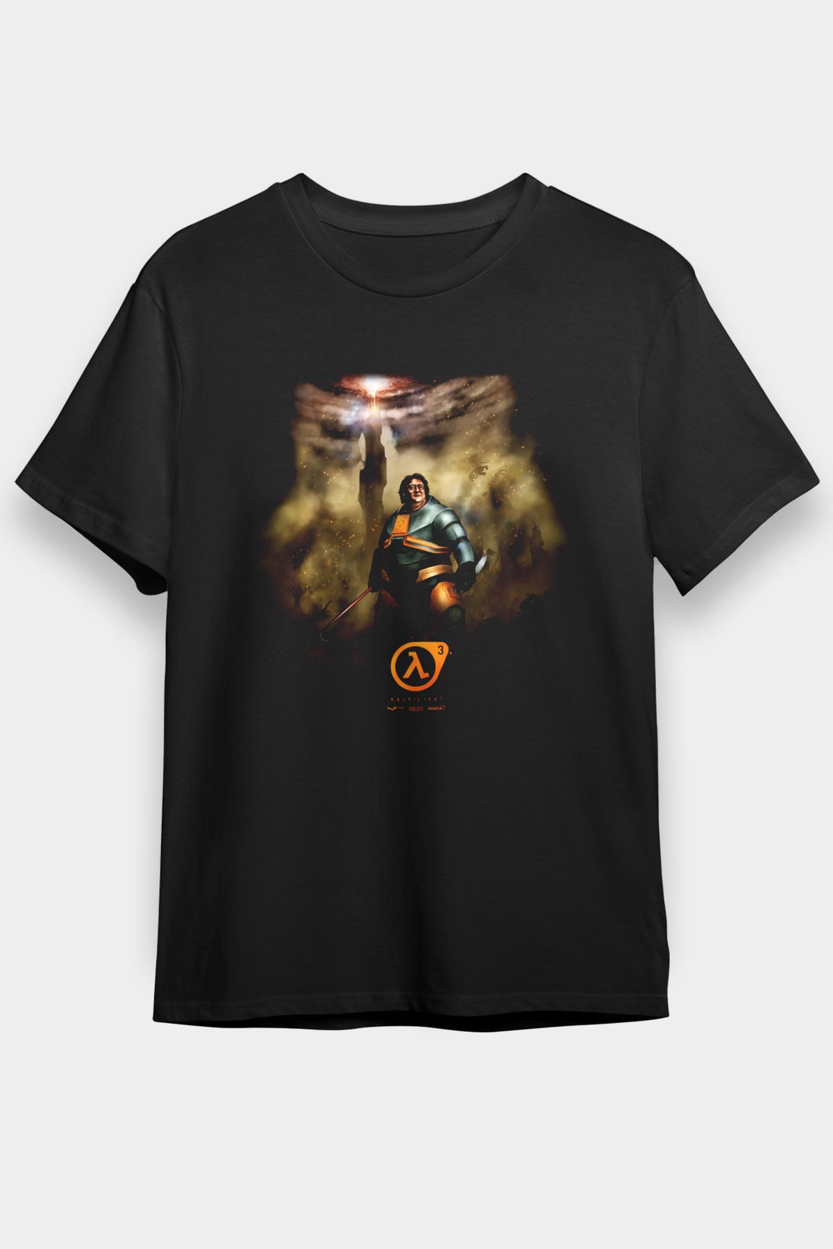 Half-Life Siyah Unisex Tişört T-Shirt