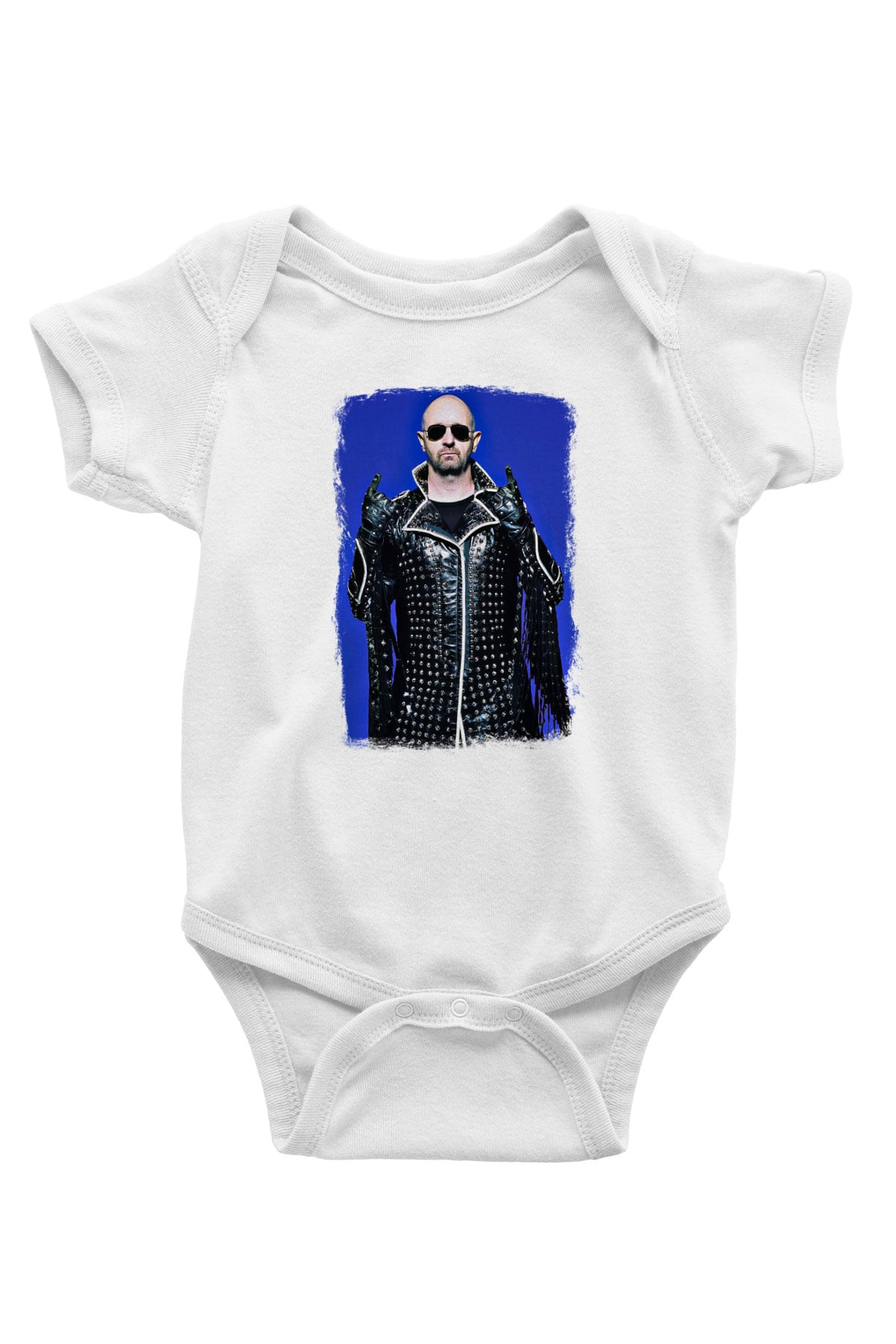 Halford Baskılı Unisex Beyaz Bebek Body - Zıbın