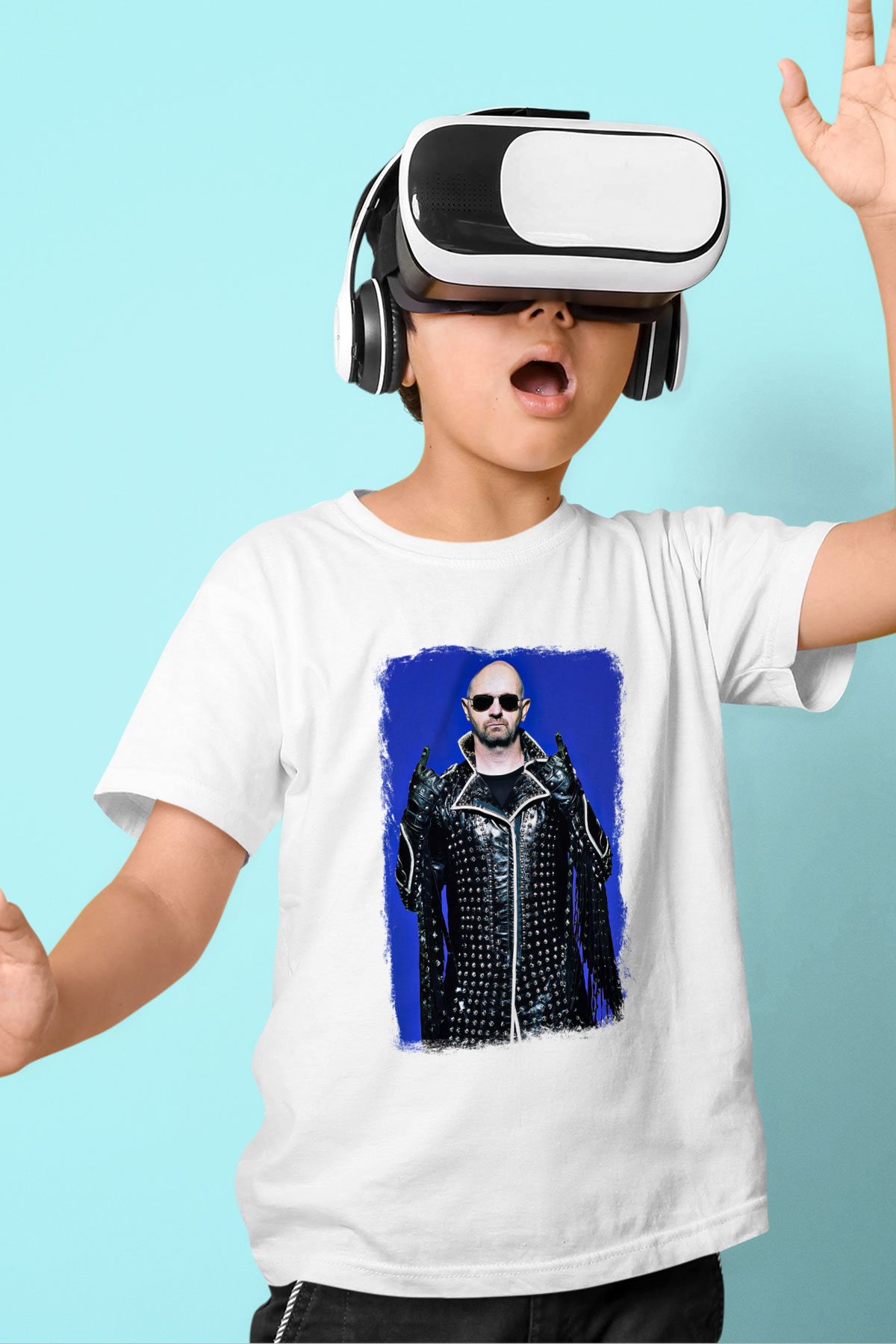 Halford Baskılı Unisex Beyaz Çocuk Tişört