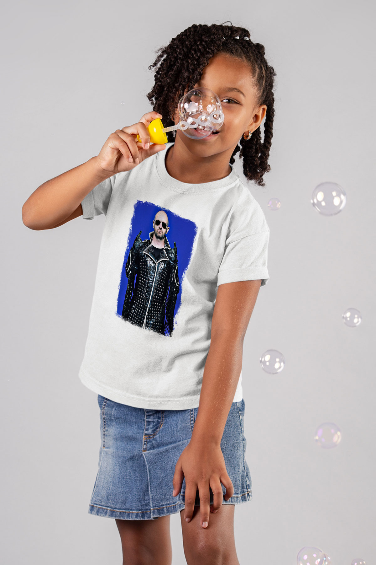 Halford Baskılı Unisex Beyaz Çocuk Tişört