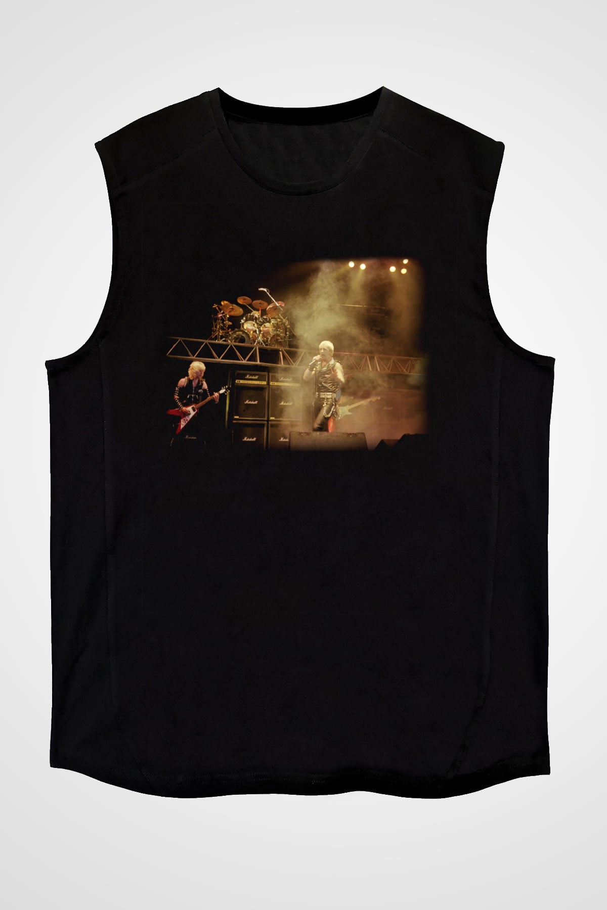 Halford Siyah Unisex Kolsuz Tişört