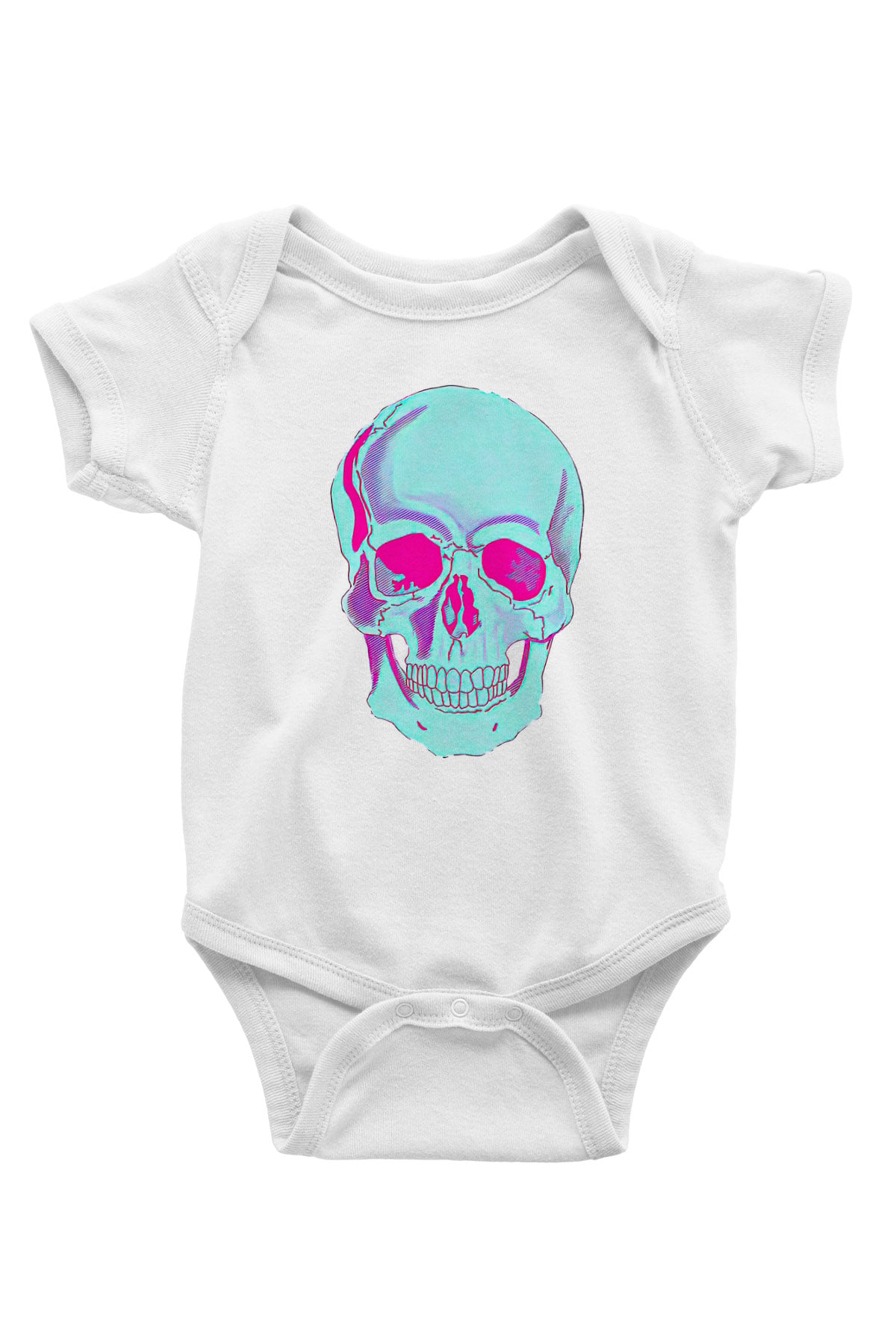 Halloween Baskılı Beyaz Unisex Bebek Body - Zıbın