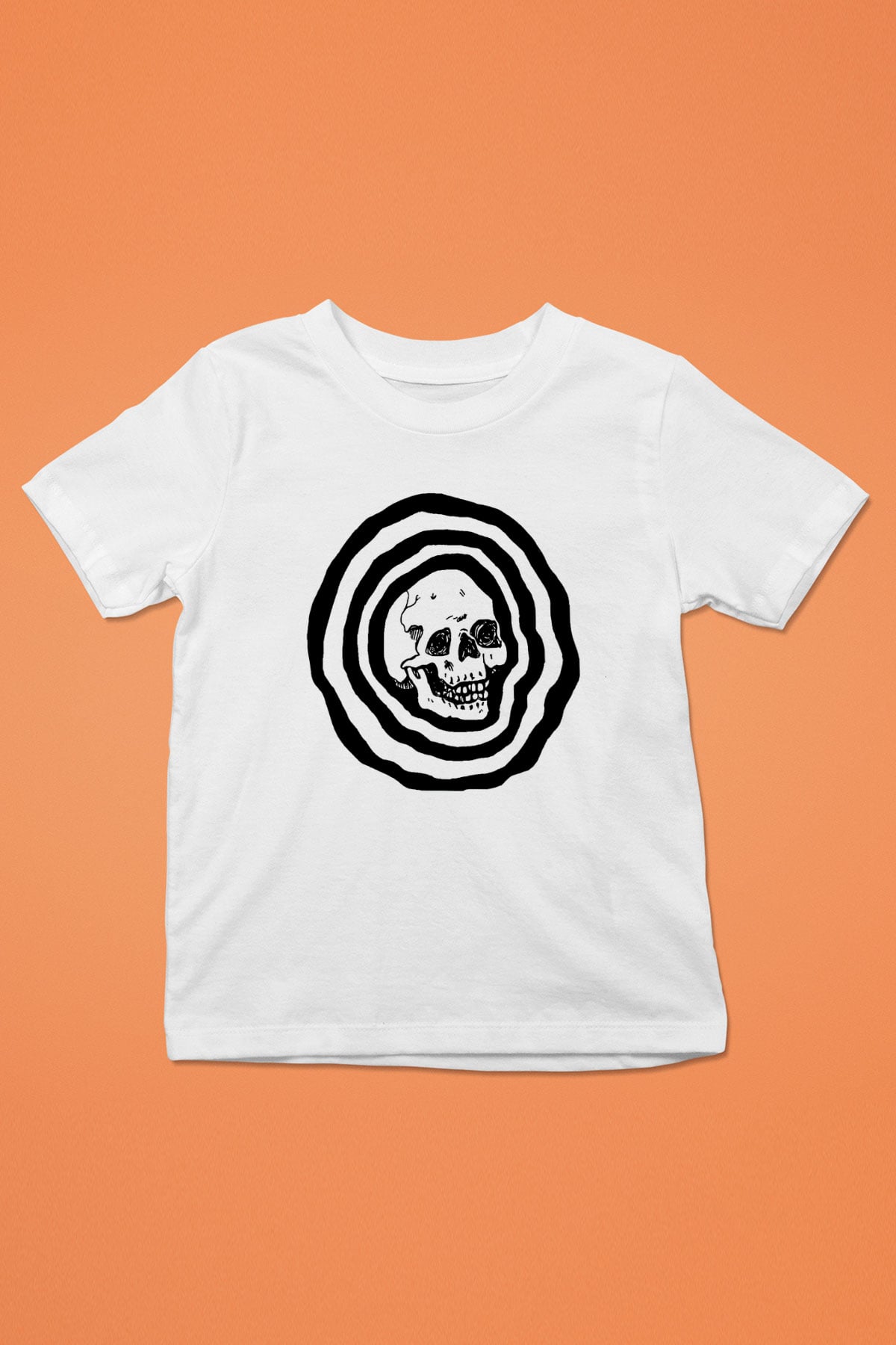 Halloween Baskılı Beyaz Unisex Beyaz Çocuk Tişört - Tshirt