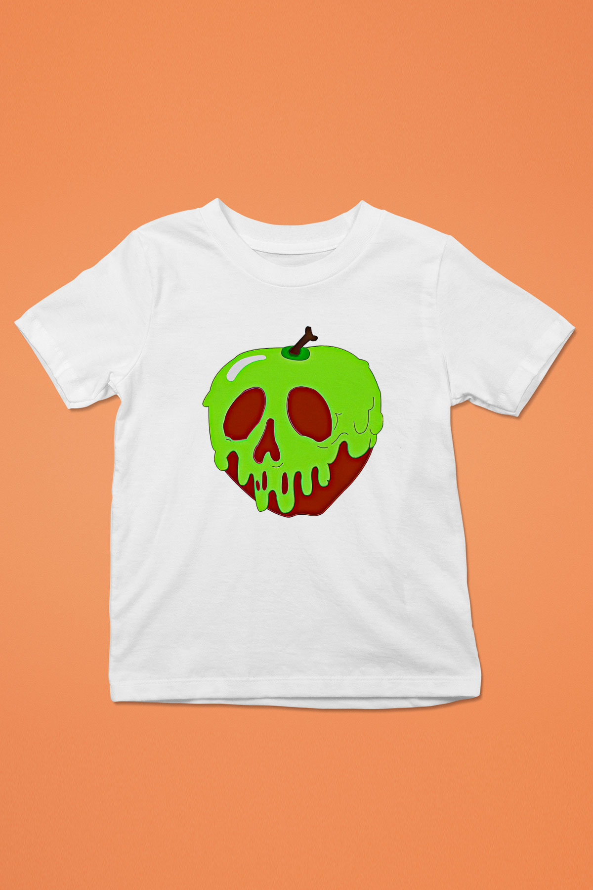 Halloween Baskılı Beyaz Unisex Beyaz Çocuk Tişört - Tshirt