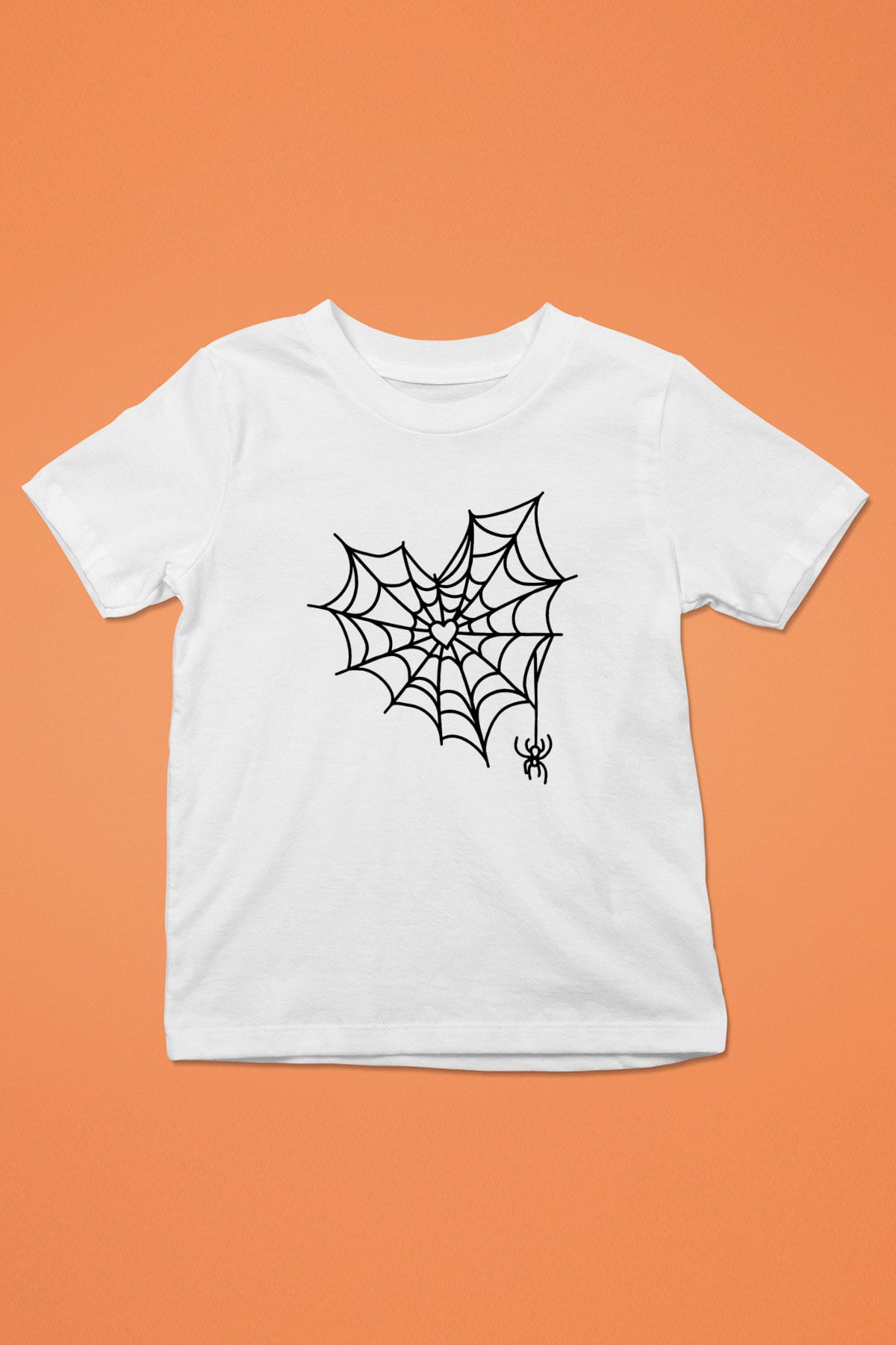 Halloween Baskılı Beyaz Unisex Beyaz Çocuk Tişört - Tshirt