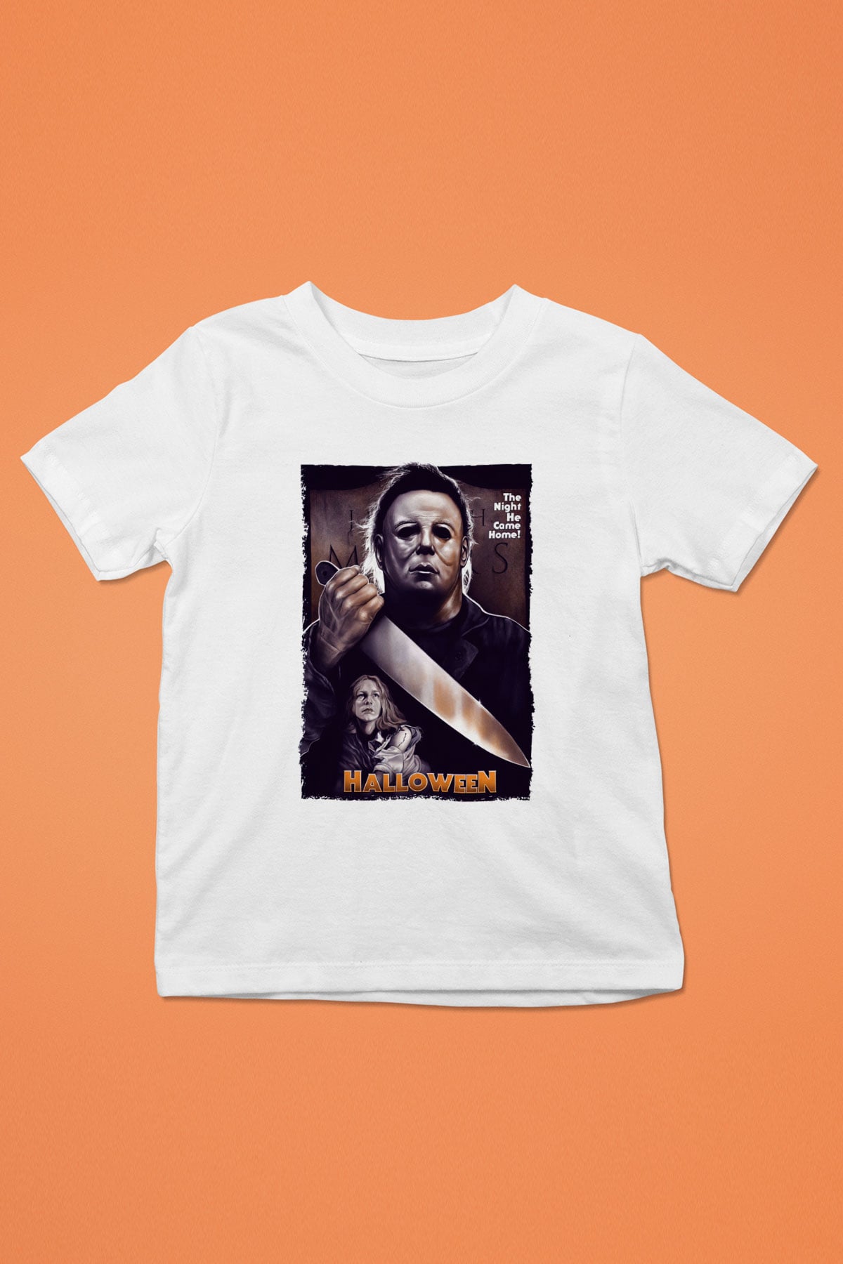 Halloween Beyaz Unisex Çocuk Tişört