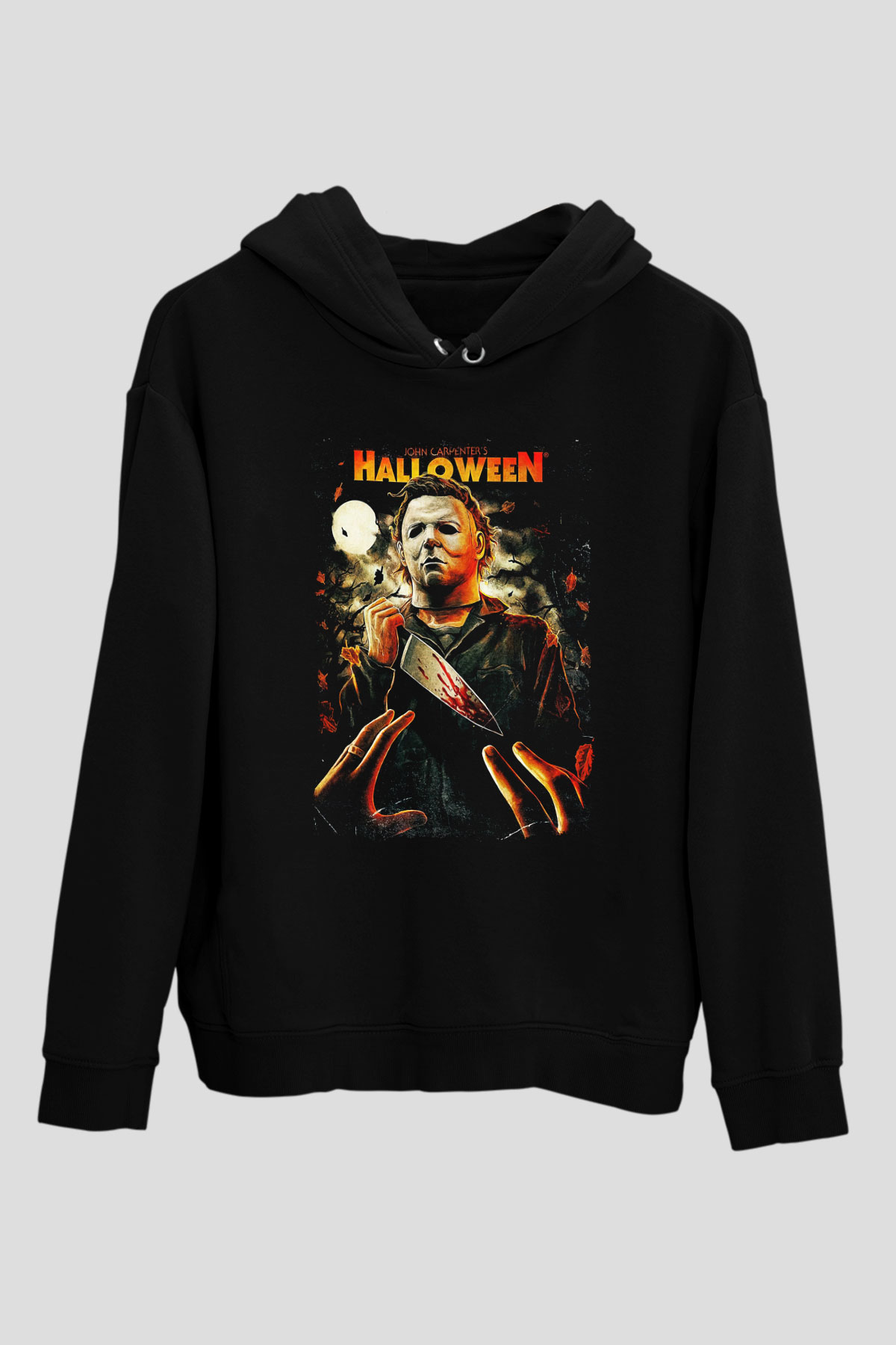 Halloween Siyah Unisex Hoodie