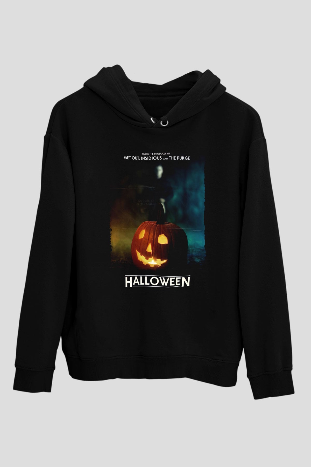 Halloween Siyah Unisex Hoodie