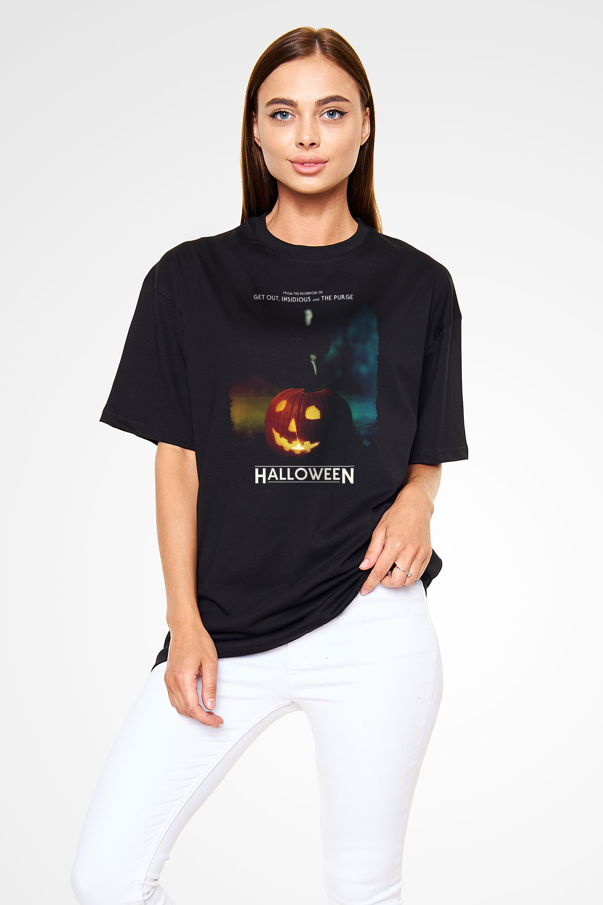 Halloween Siyah Unisex Tişört T-Shirt