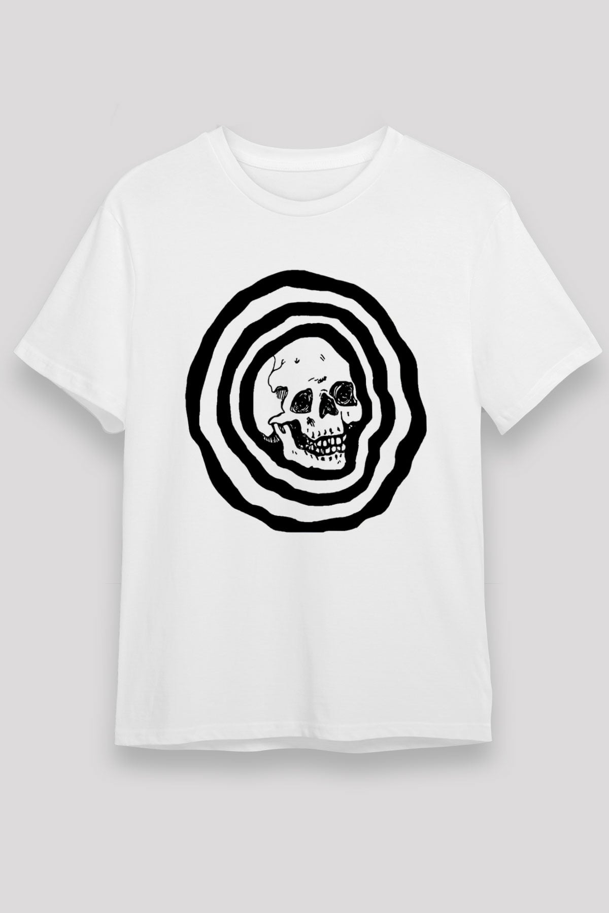 Halloween Unisex Baskılı Beyaz Tişört - Tshirt