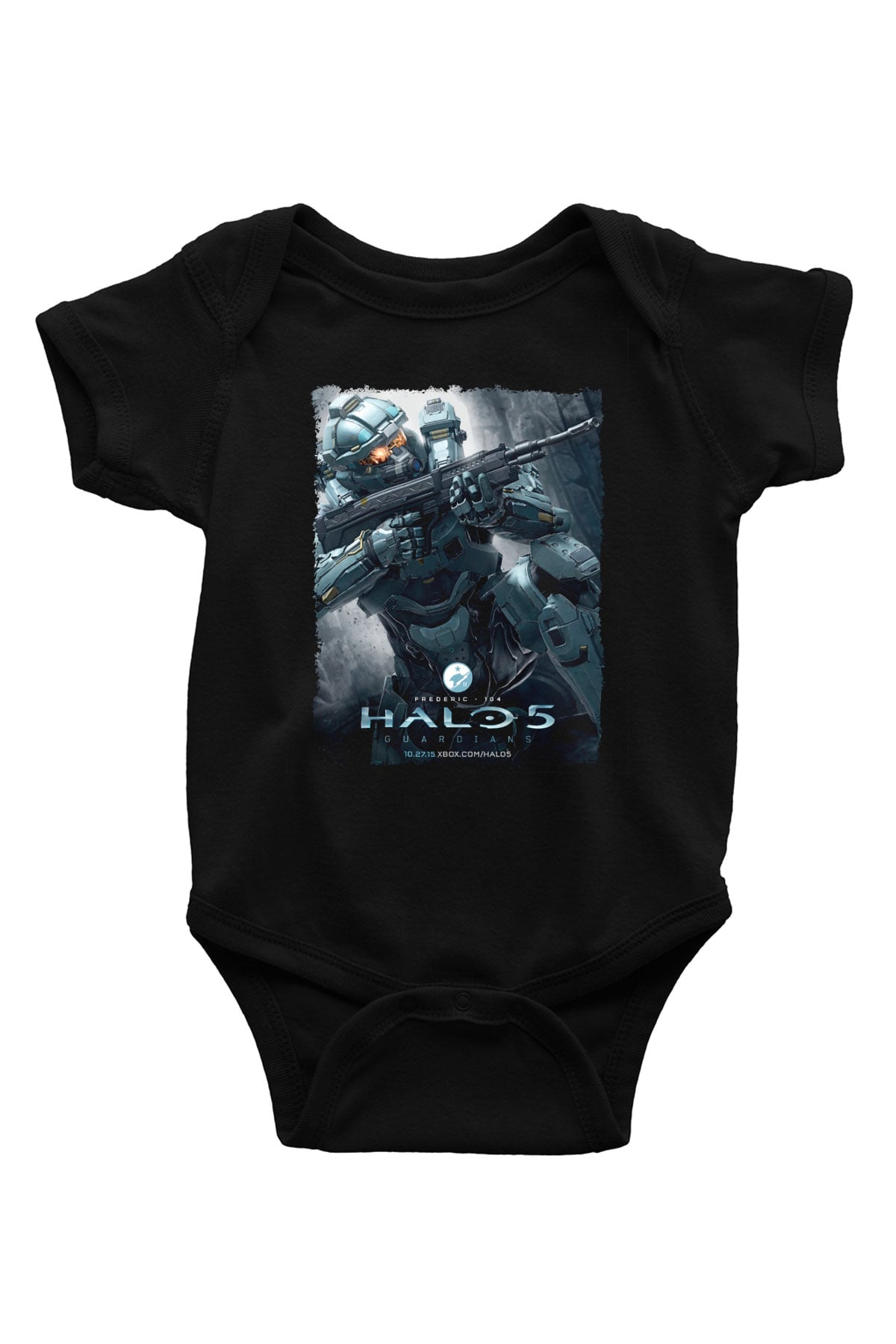 Halo Wars Siyah Bebek Body - Zıbın