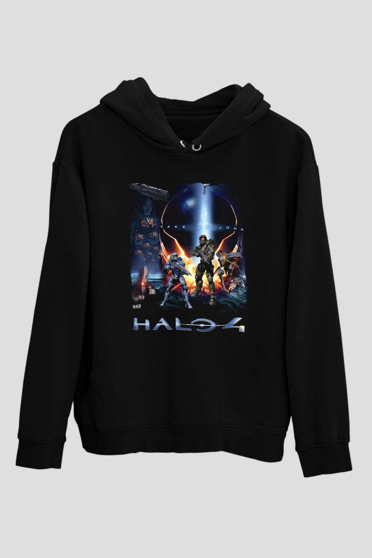 Halo Wars Siyah Unisex Hoodie