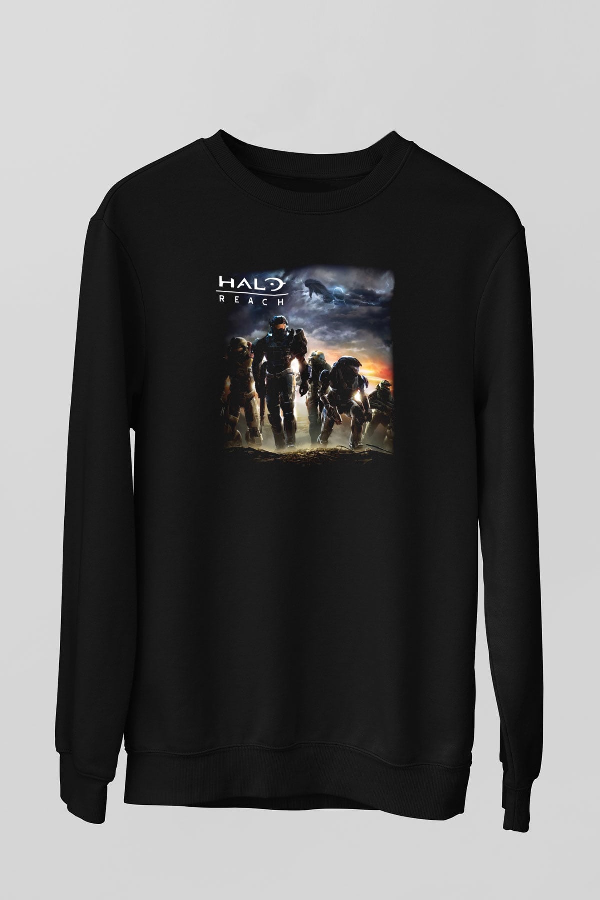 Halo Wars Siyah Unisex Sweatshirt
