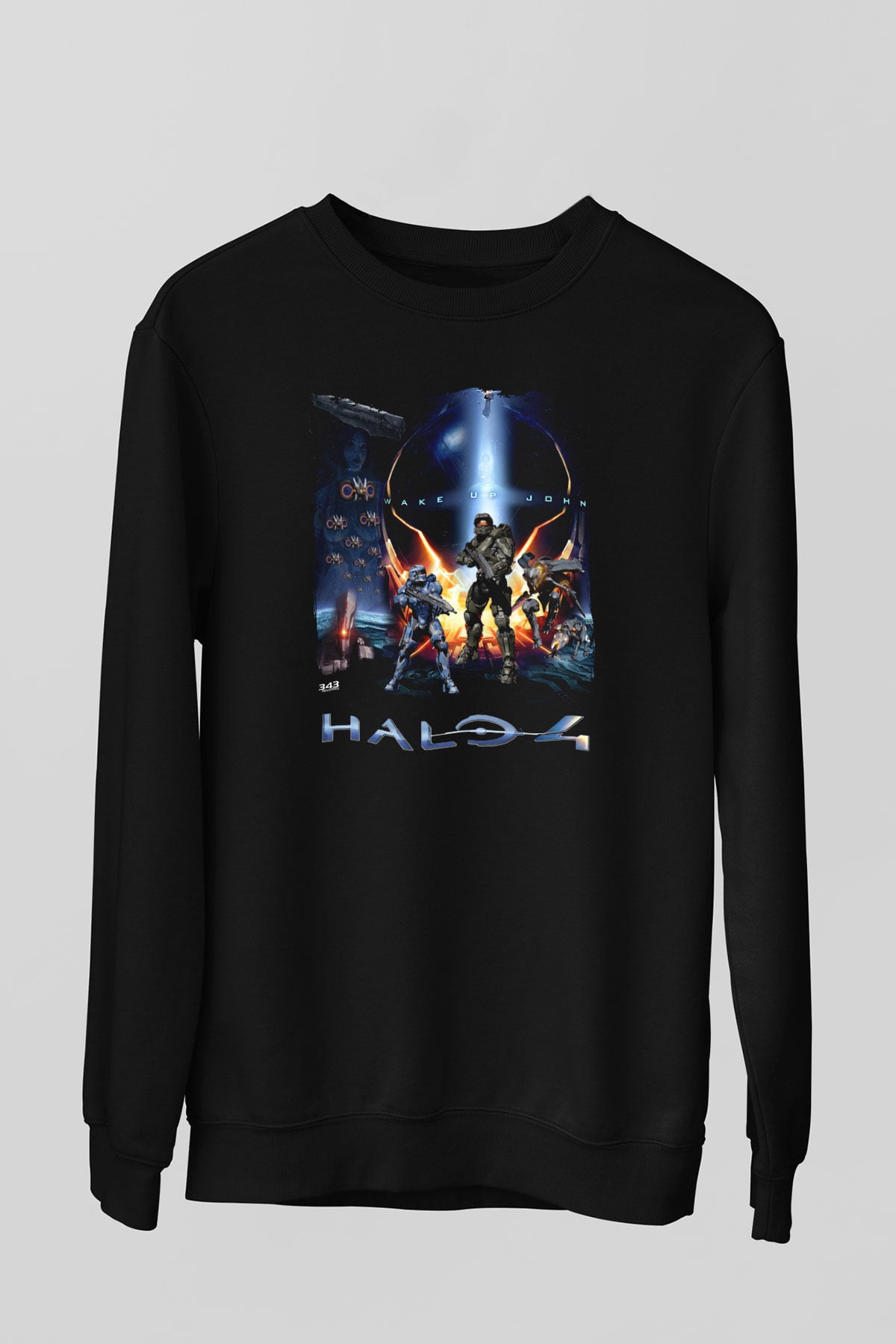 Halo Wars Siyah Unisex Sweatshirt