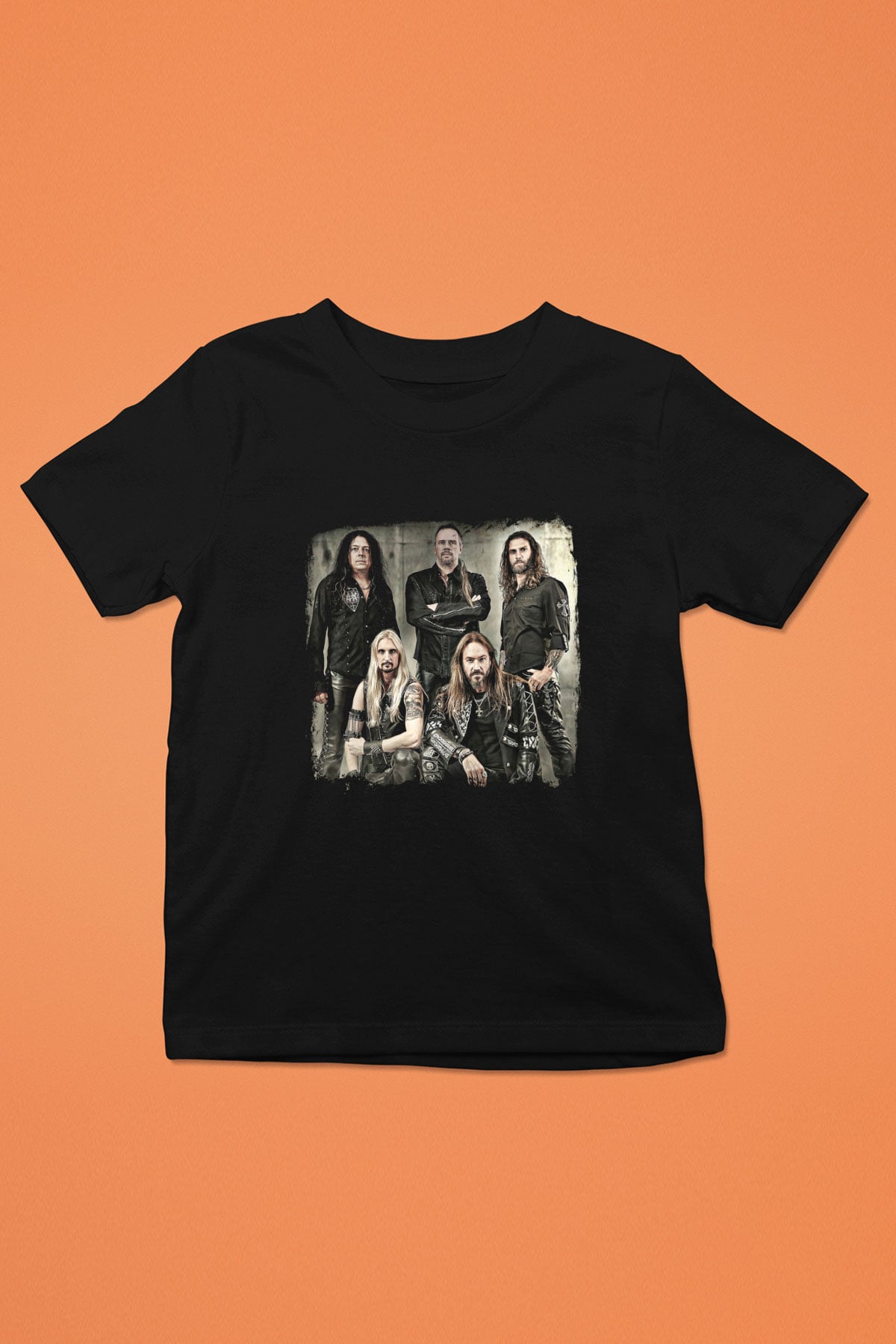 HammerFall Baskılı Unisex Siyah Çocuk Tişört