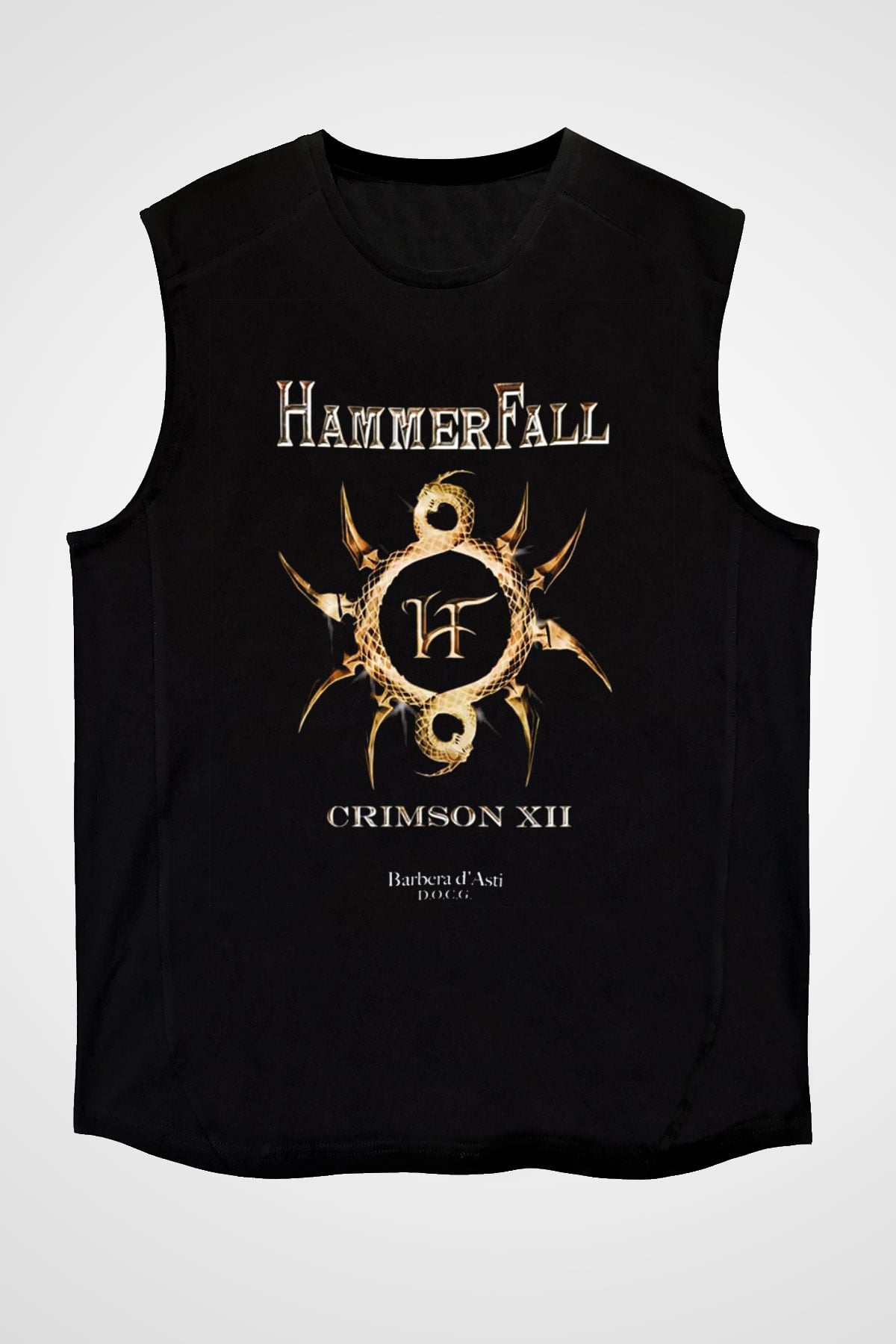 HammerFall Siyah Unisex Kolsuz Tişört