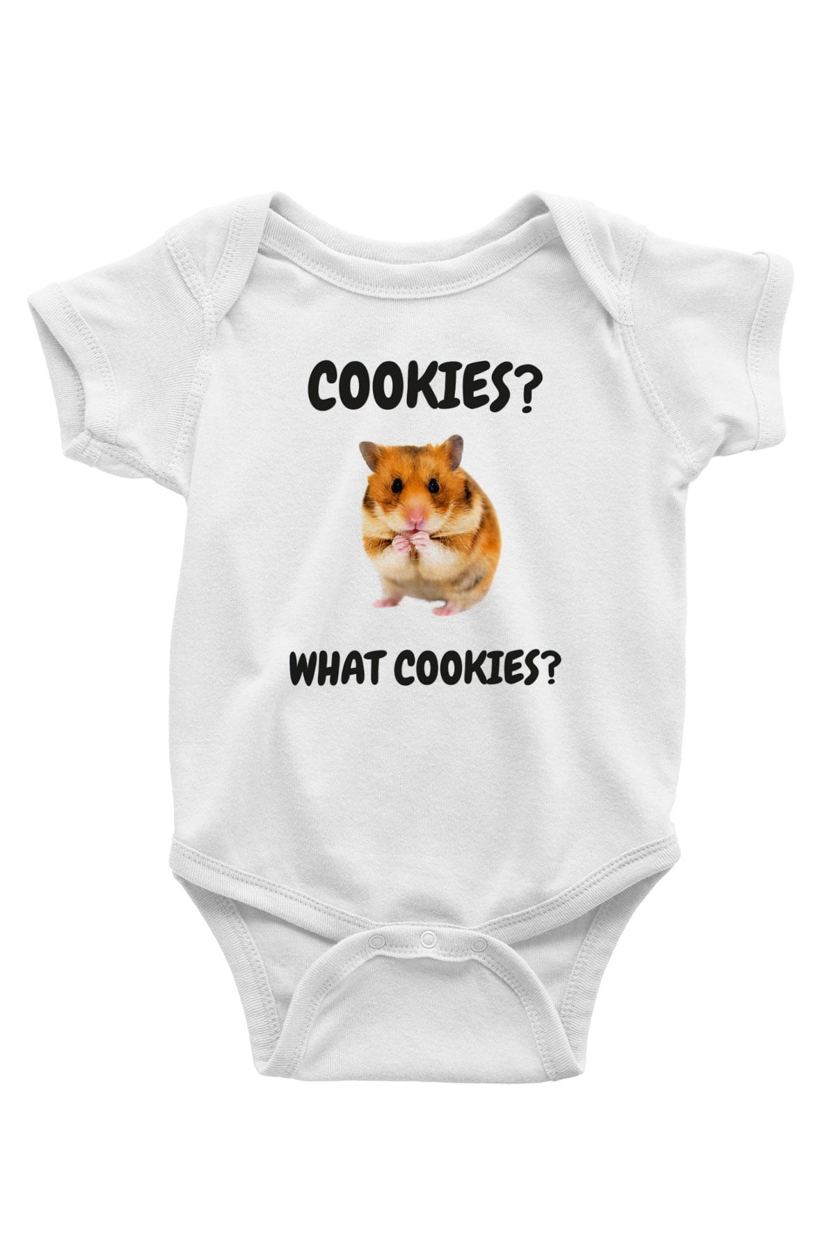 Hamster Beyaz Bebek Body - Zıbın