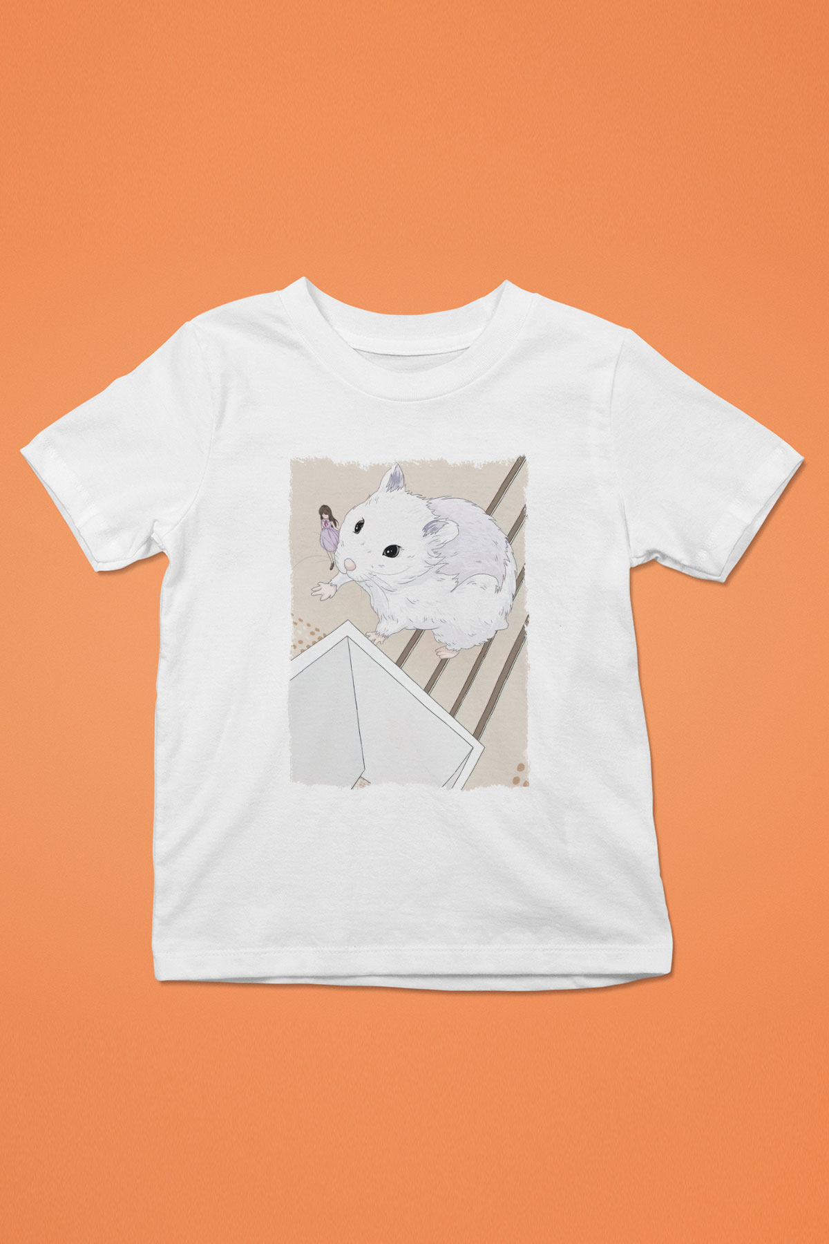 Hamster Beyaz Unisex Çocuk Tişört