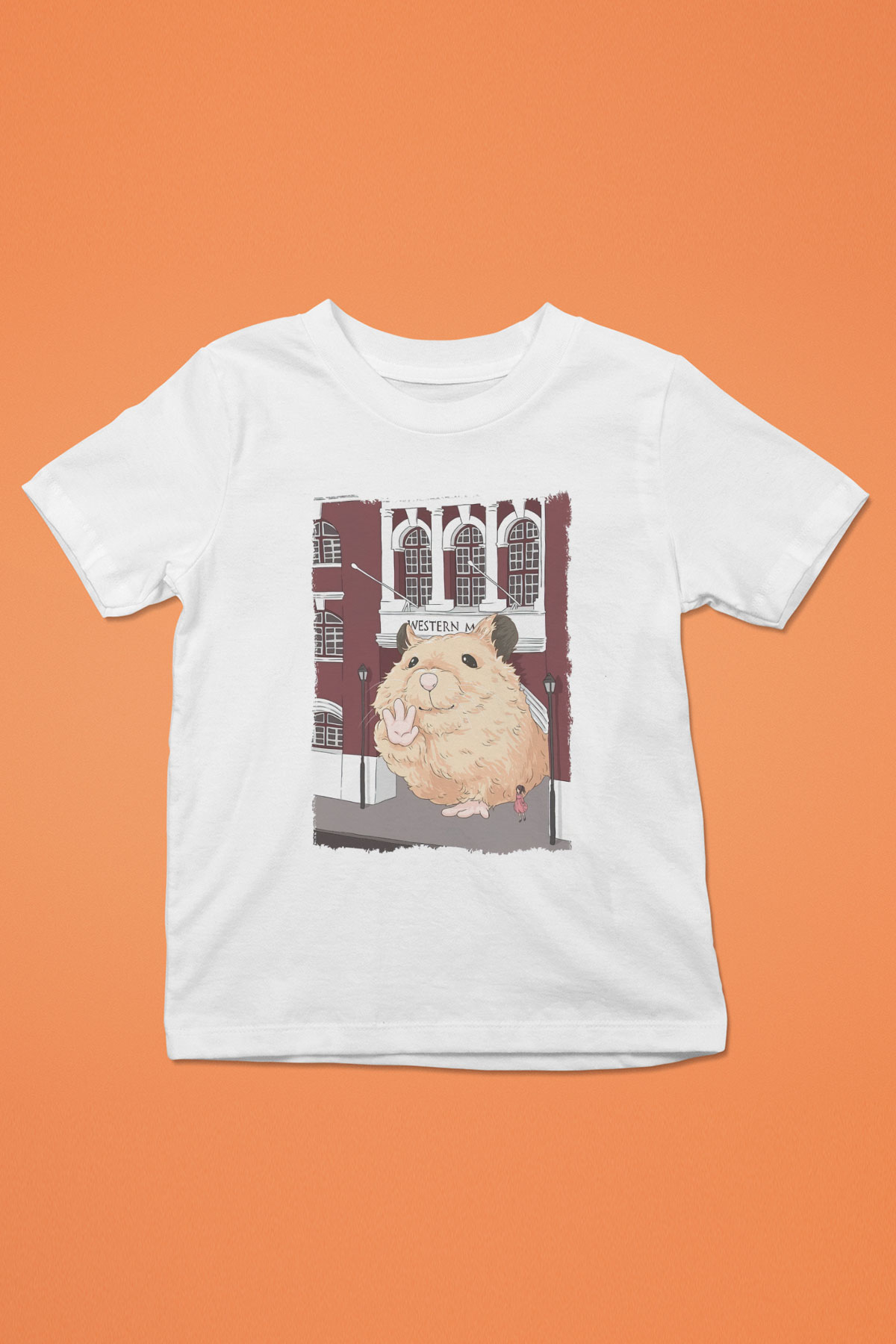 Hamster Beyaz Unisex Çocuk Tişört