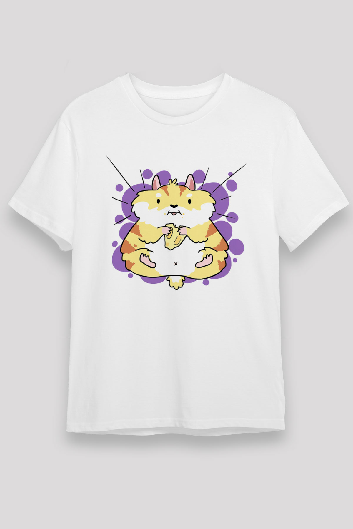 Hamster Beyaz Unisex Tişört T-Shirt - TişörtFabrikası