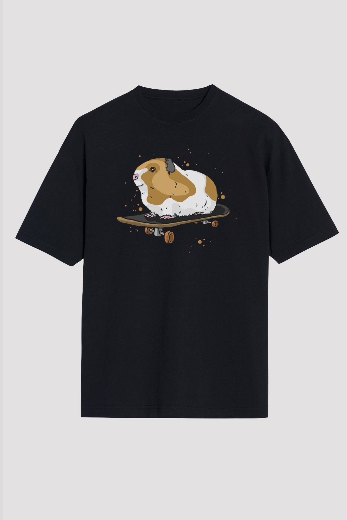 Hamster Siyah Unisex Tişört T-Shirt - TişörtFabrikası