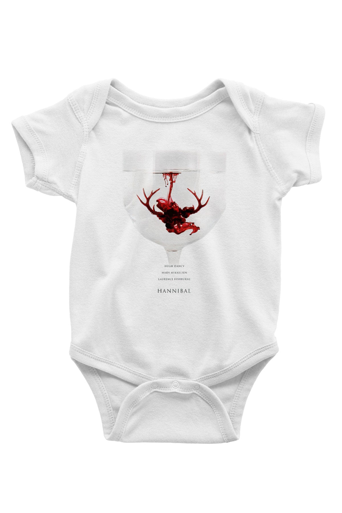 Hannibal Baskılı Beyaz Unisex Bebek Body - Zıbın