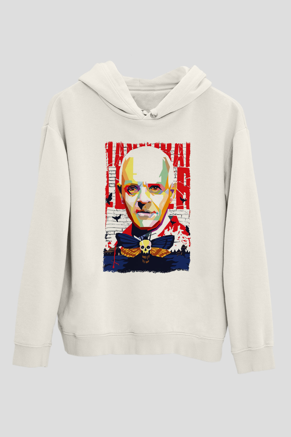 Hannibal Beyaz Unisex Hoodie