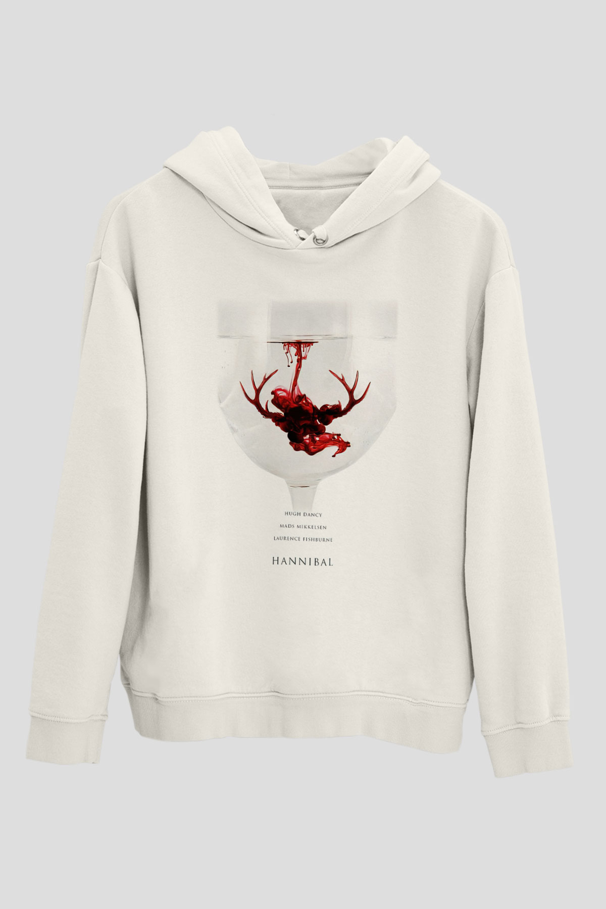 Hannibal Beyaz Unisex Hoodie