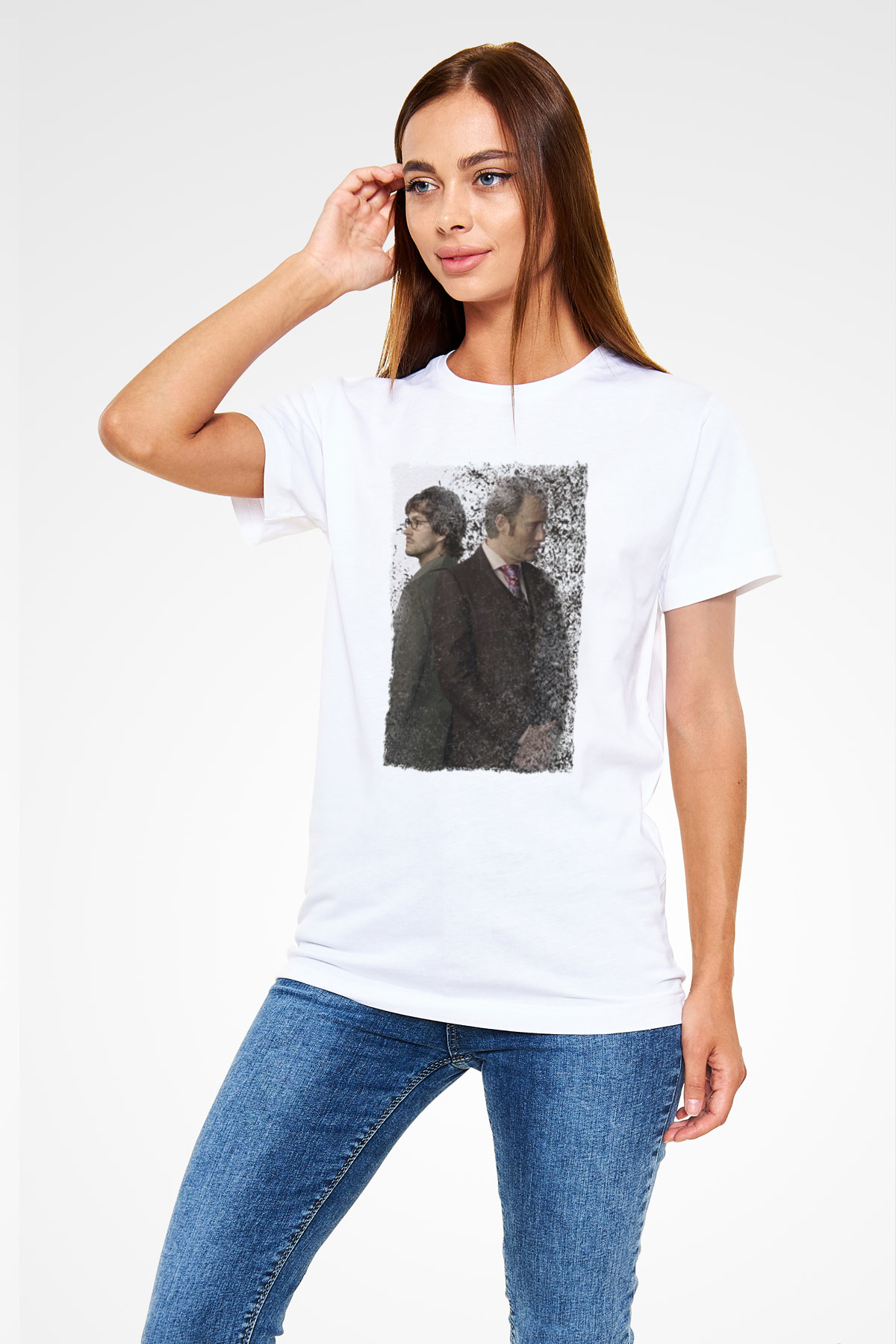 Hannibal Beyaz Unisex Tişört T-Shirt