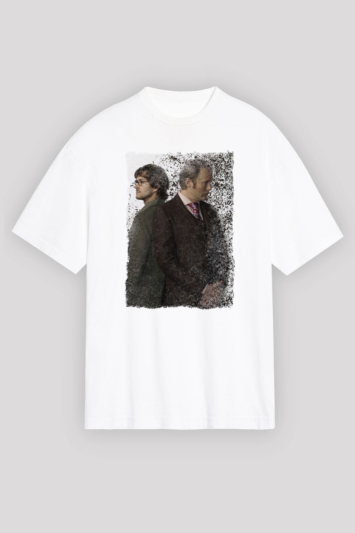 Hannibal Beyaz Unisex Tişört T-Shirt