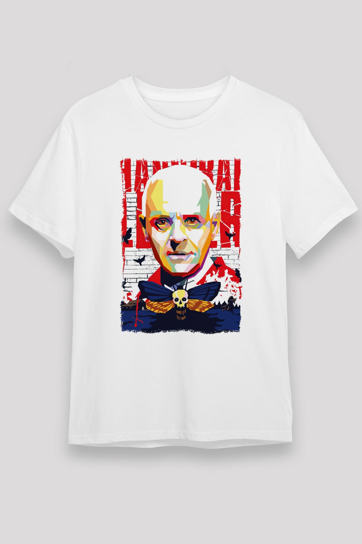 Hannibal Beyaz Unisex Tişört T-Shirt