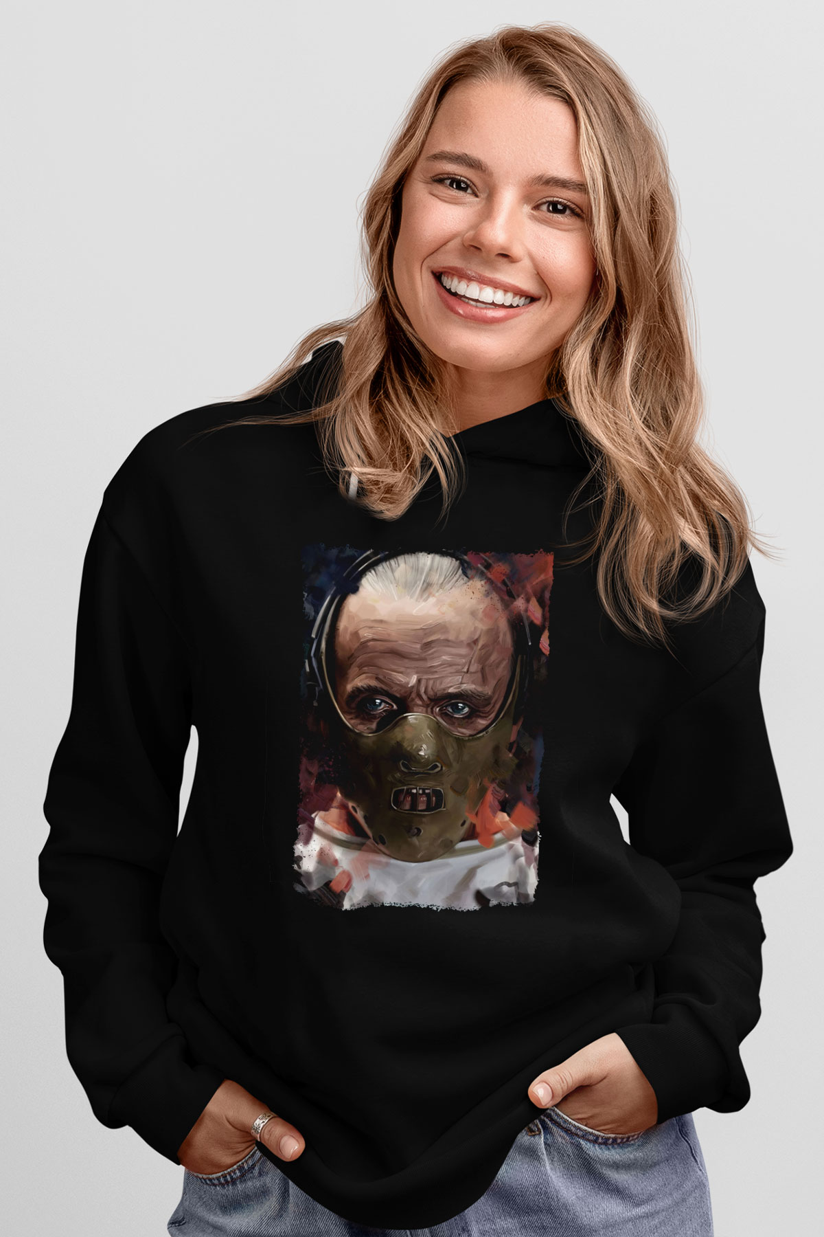 Hannibal Siyah Unisex Hoodie