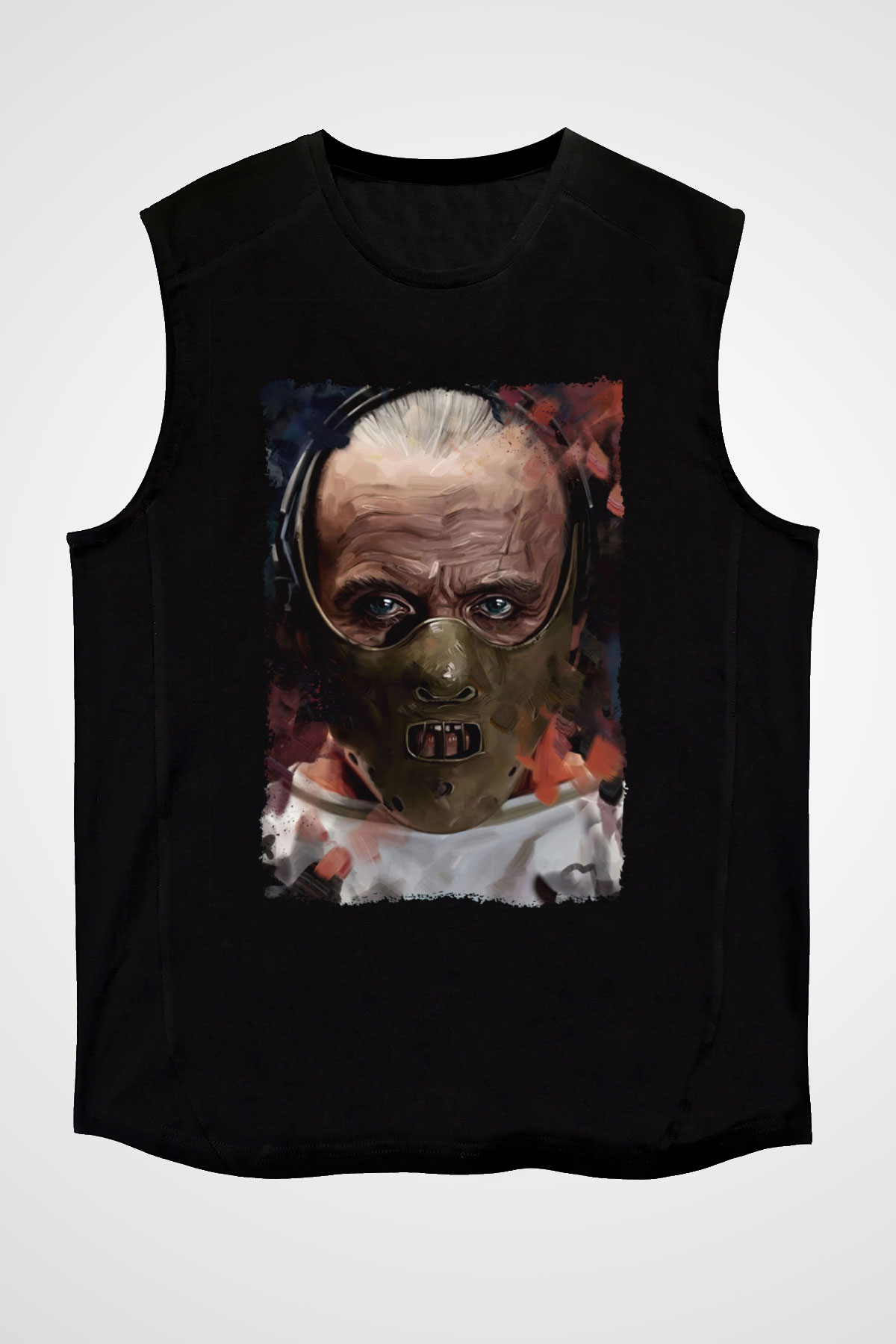 Hannibal Siyah Unisex Kolsuz Tişört