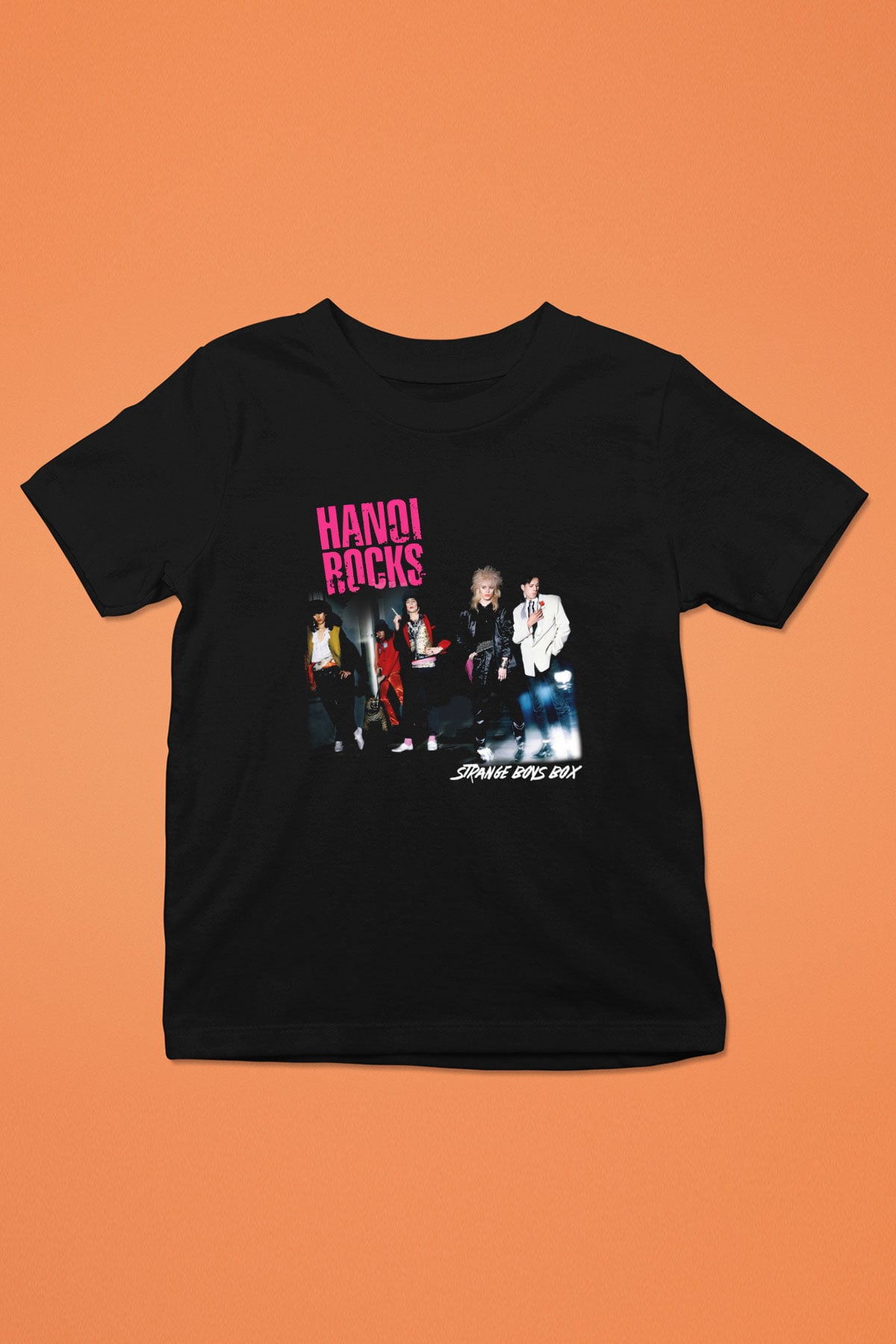 Hanoi Rocks Baskılı Siyah Unisex Çocuk Tişört