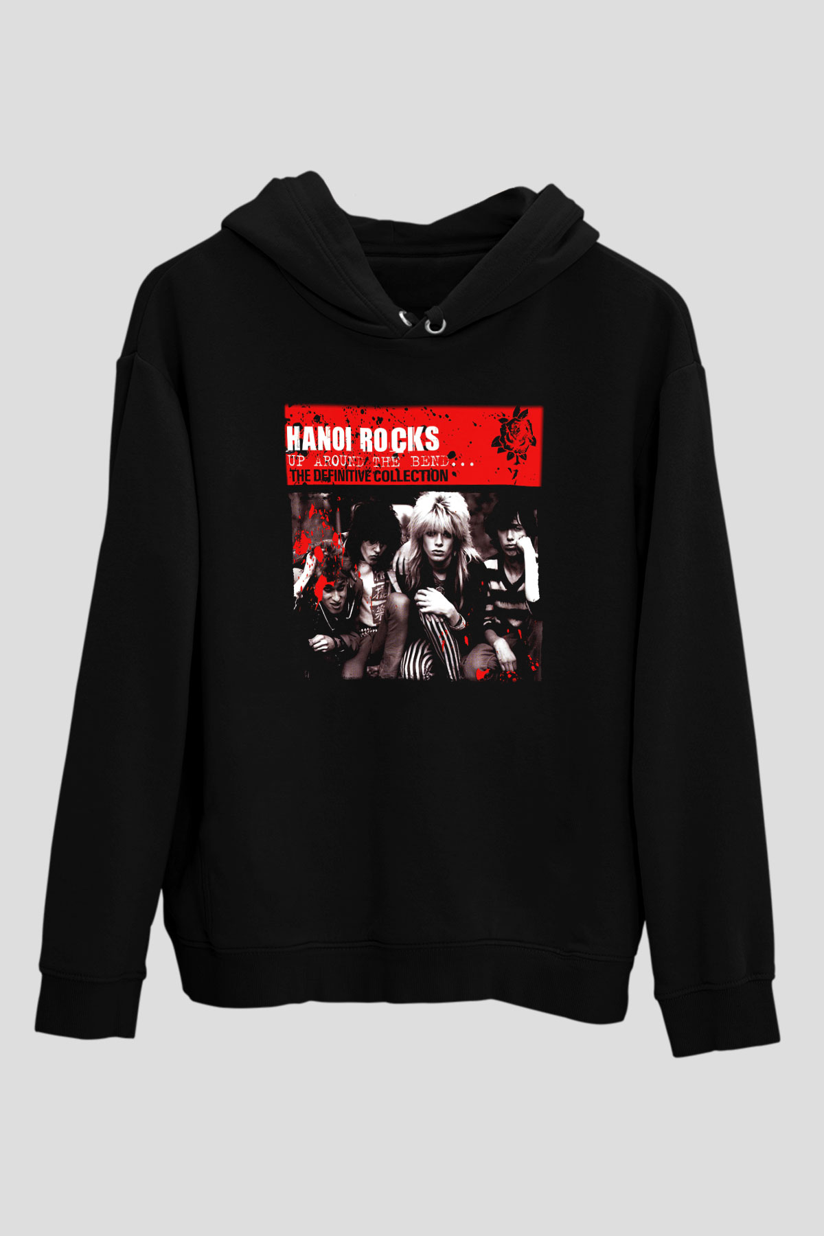 Hanoi Rocks Siyah Unisex Hoodie