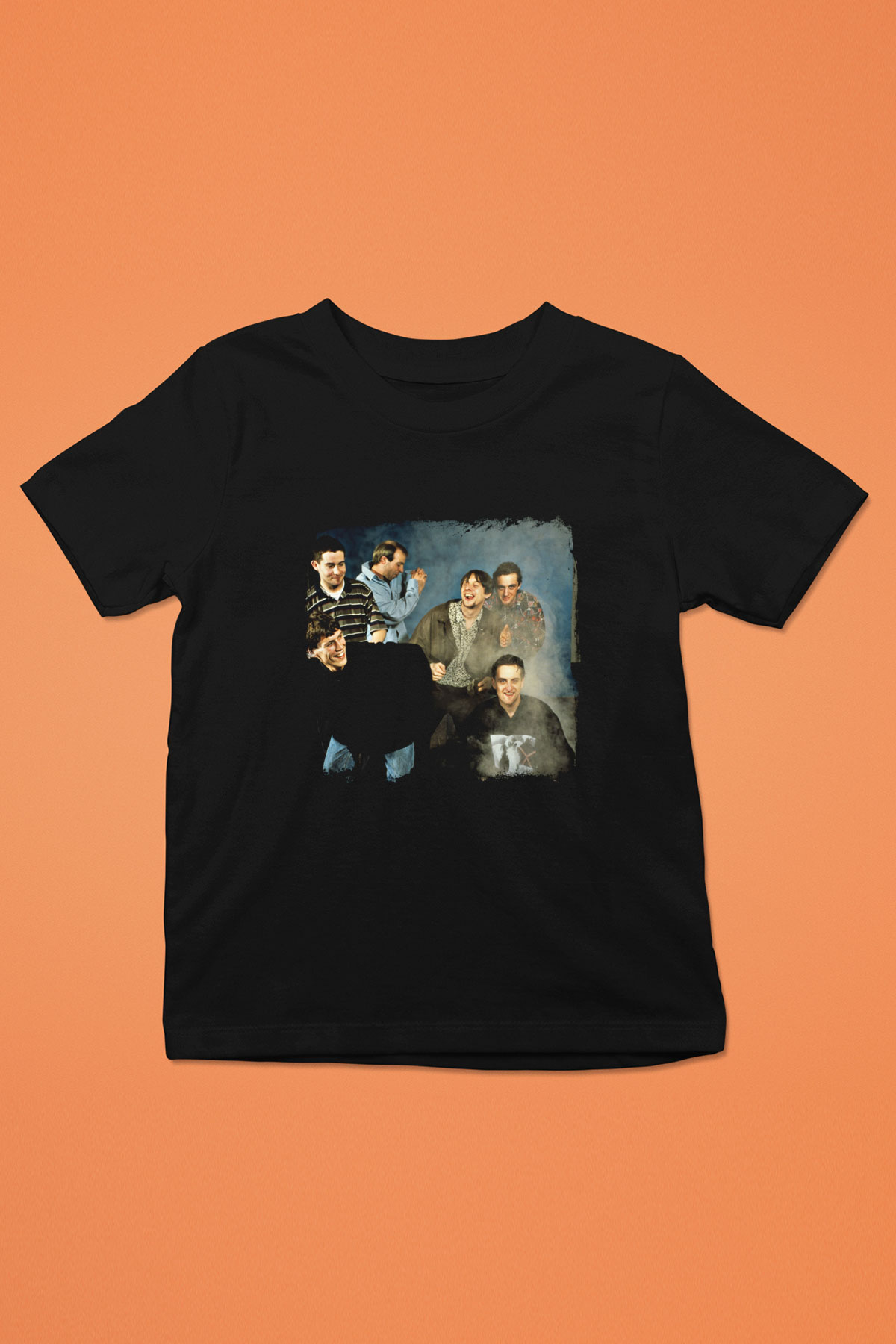 Happy Mondays Baskılı Unisex Siyah Çocuk Tişört