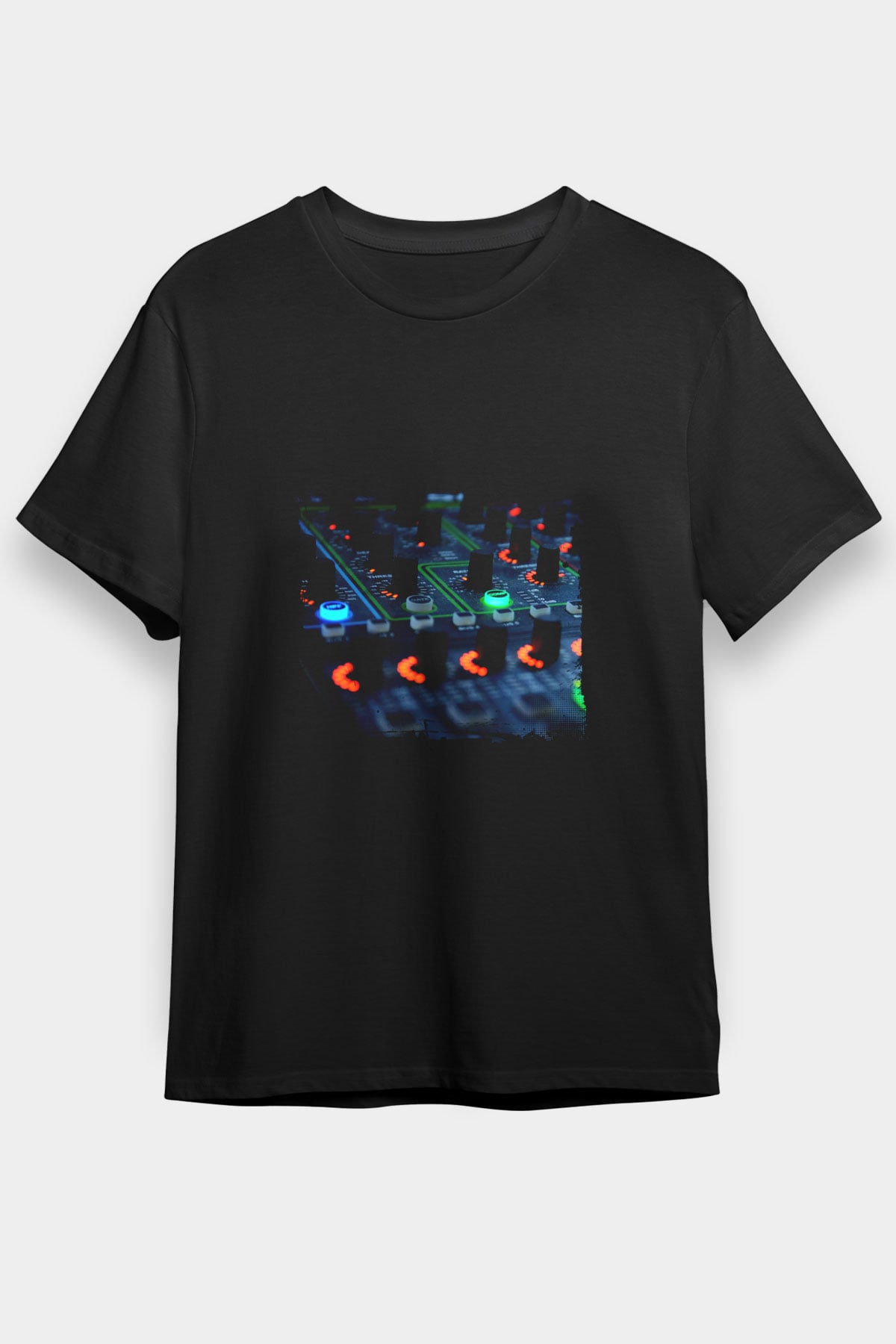 Hardwell Baskılı Unisex Siyah Tişört