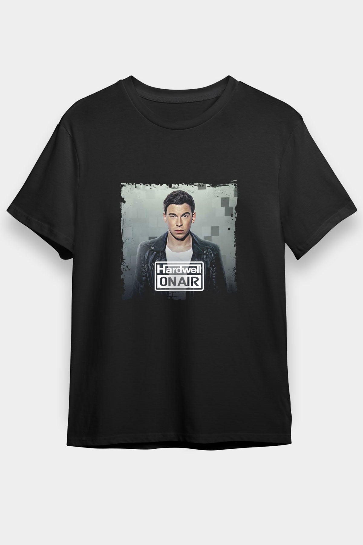 Hardwell Baskılı Unisex Siyah Tişört