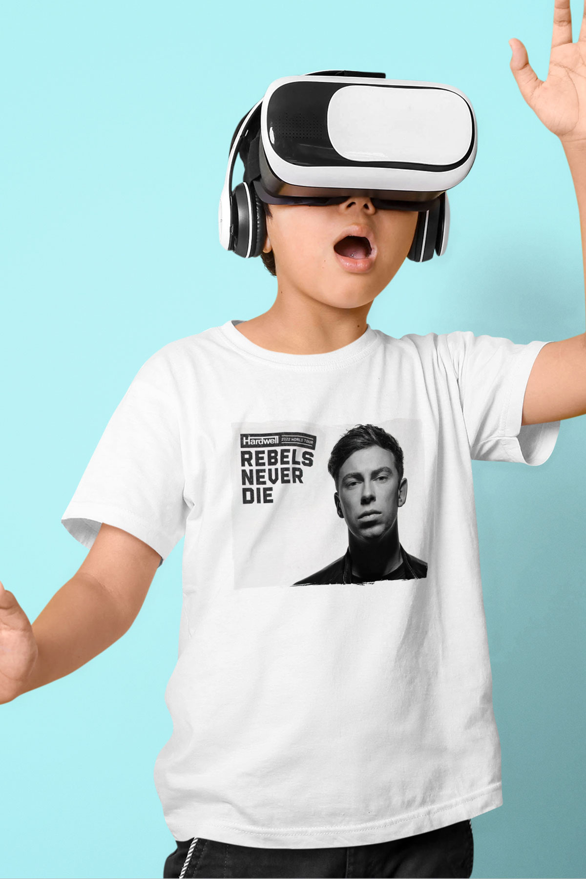 Hardwell Beyaz Unisex Çocuk Tişört