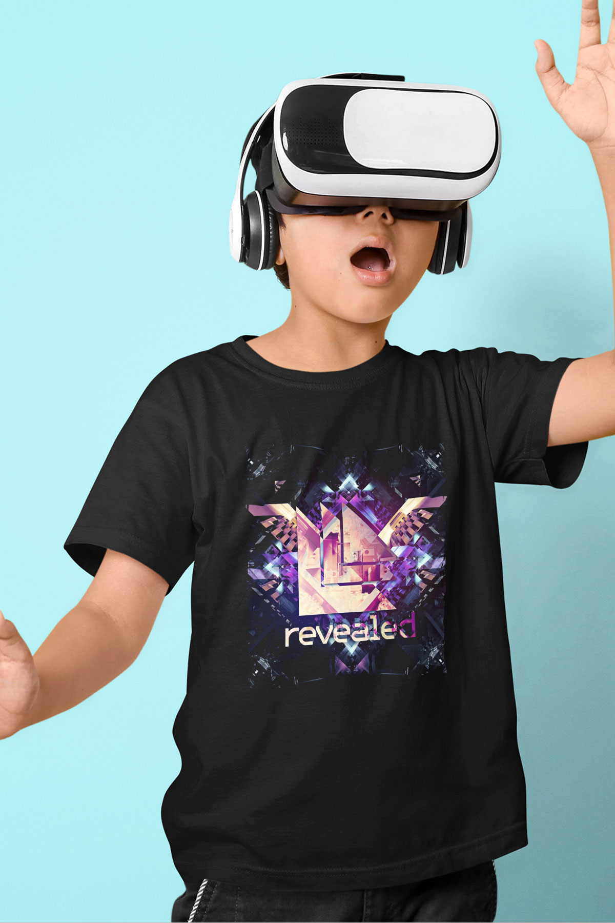 Hardwell Siyah Unisex Çocuk Tişört