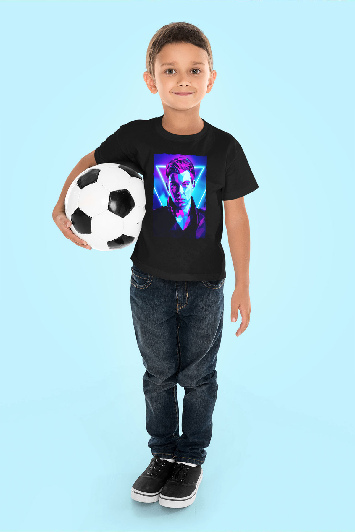 Hardwell Siyah Unisex Çocuk Tişört