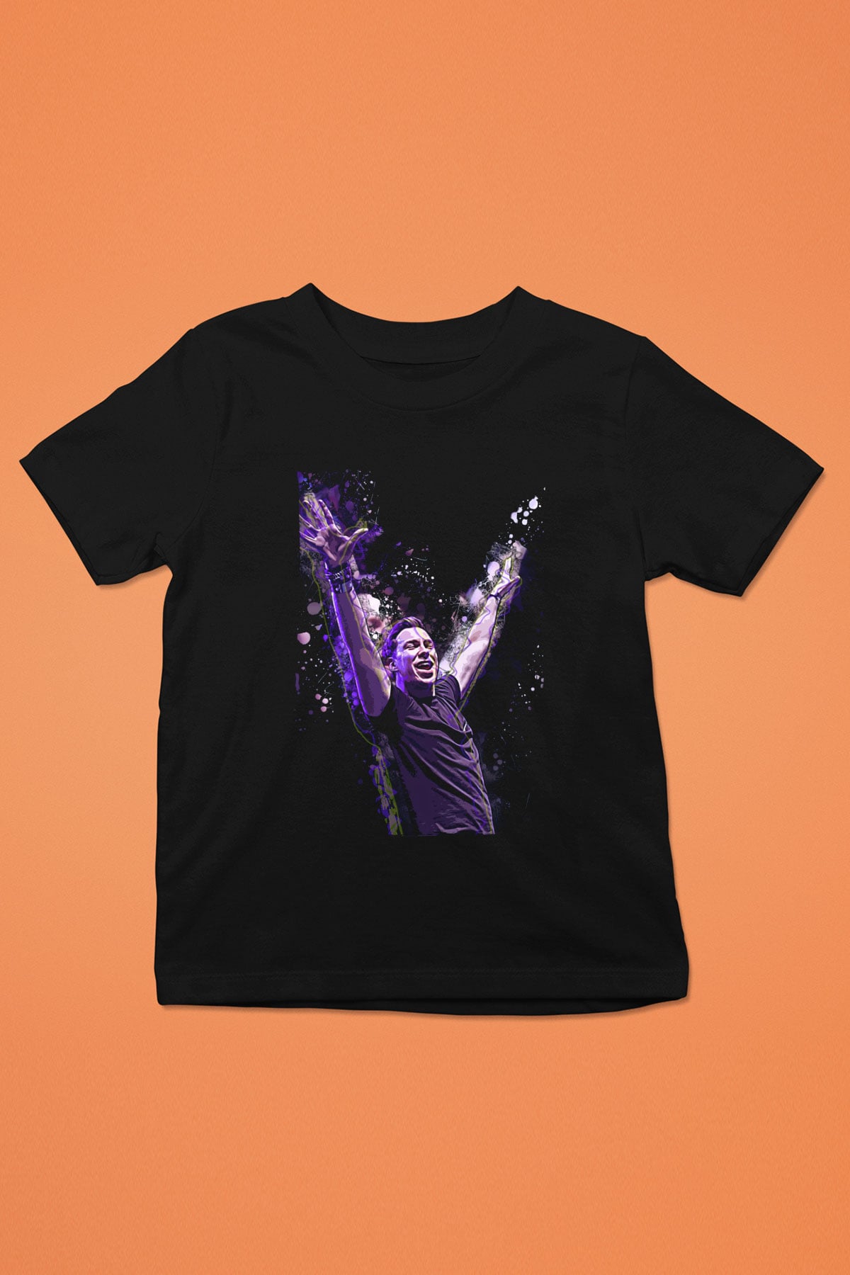 Hardwell Siyah Unisex Çocuk Tişört