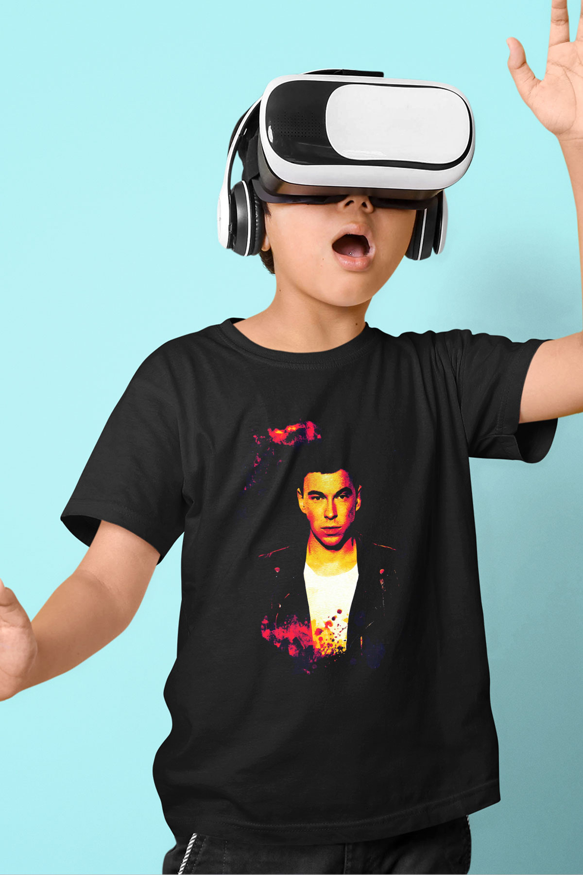 Hardwell Siyah Unisex Çocuk Tişört
