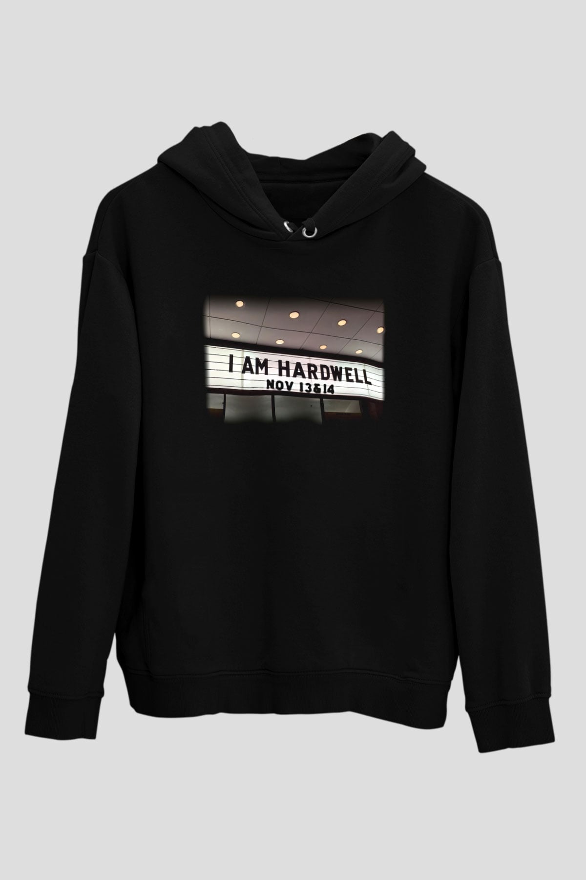 Hardwell Siyah Unisex Hoodie