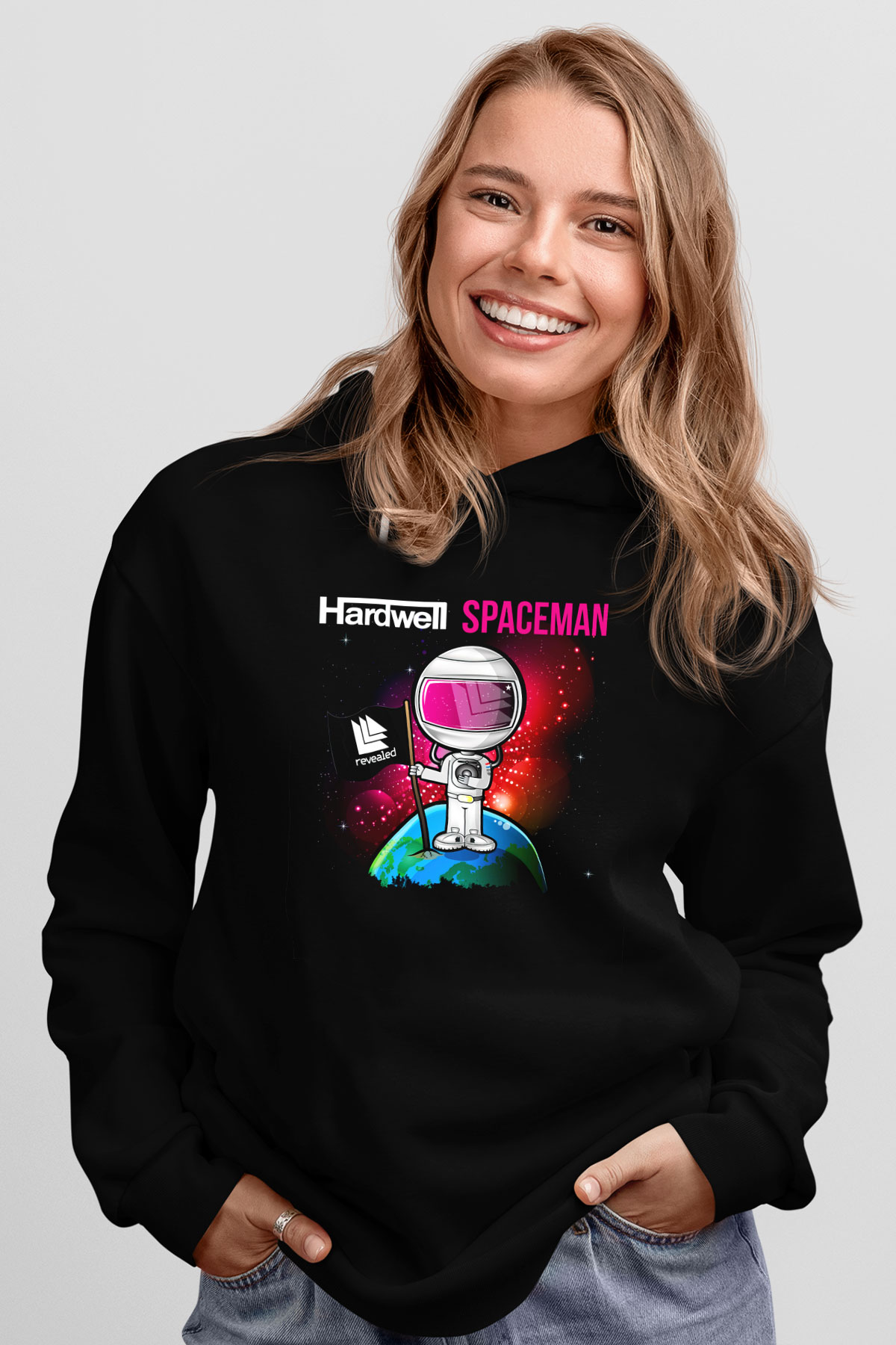 Hardwell Siyah Unisex Hoodie