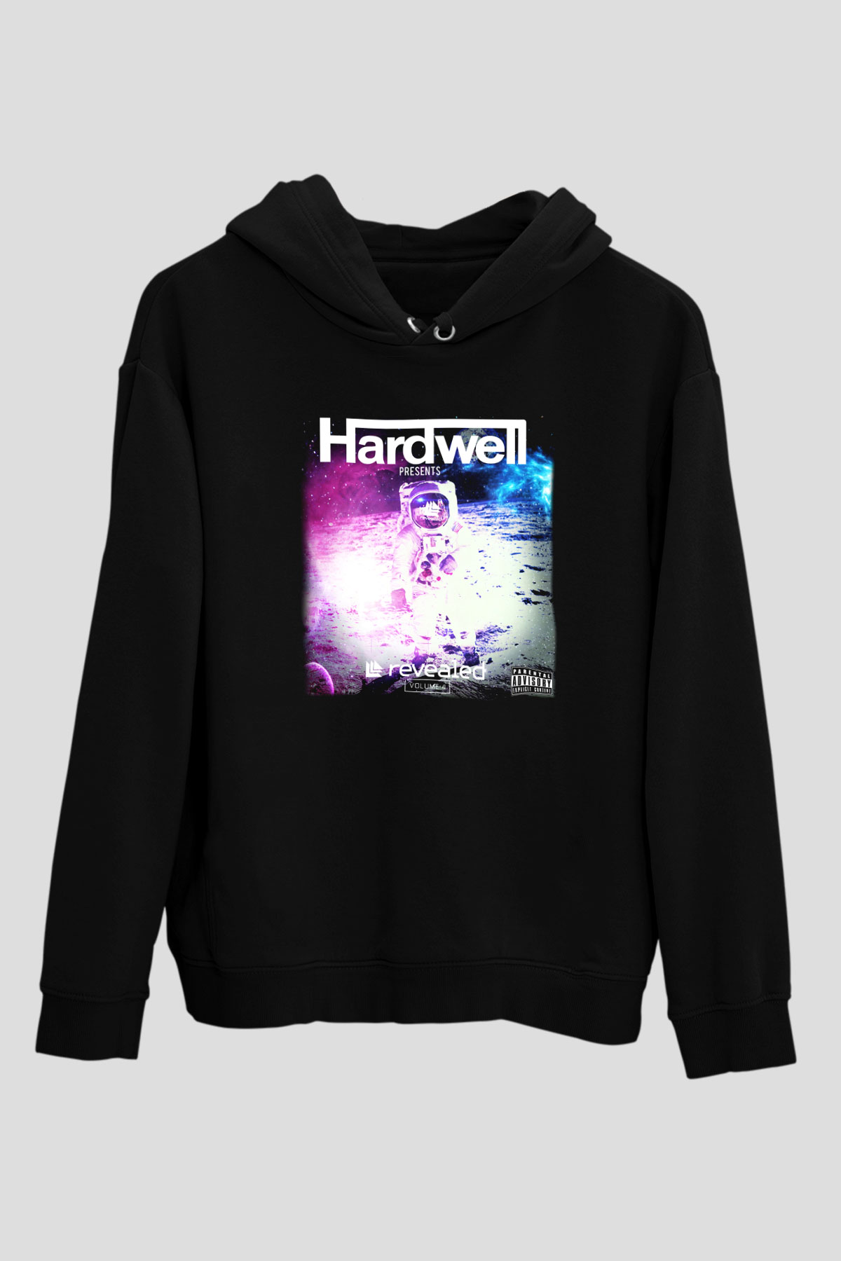 Hardwell Siyah Unisex Hoodie