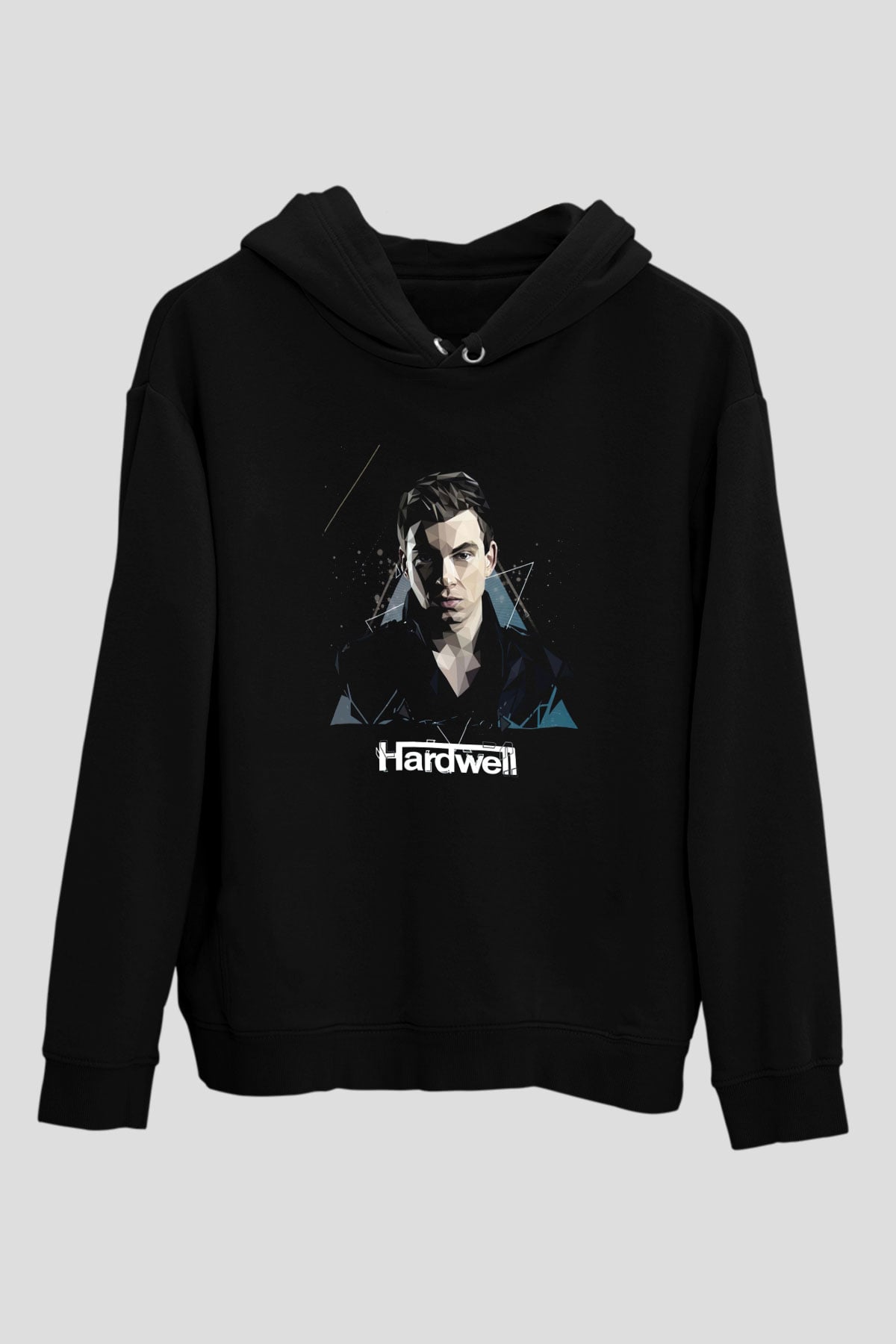 Hardwell Siyah Unisex Kapüşonlu Sweatshirt