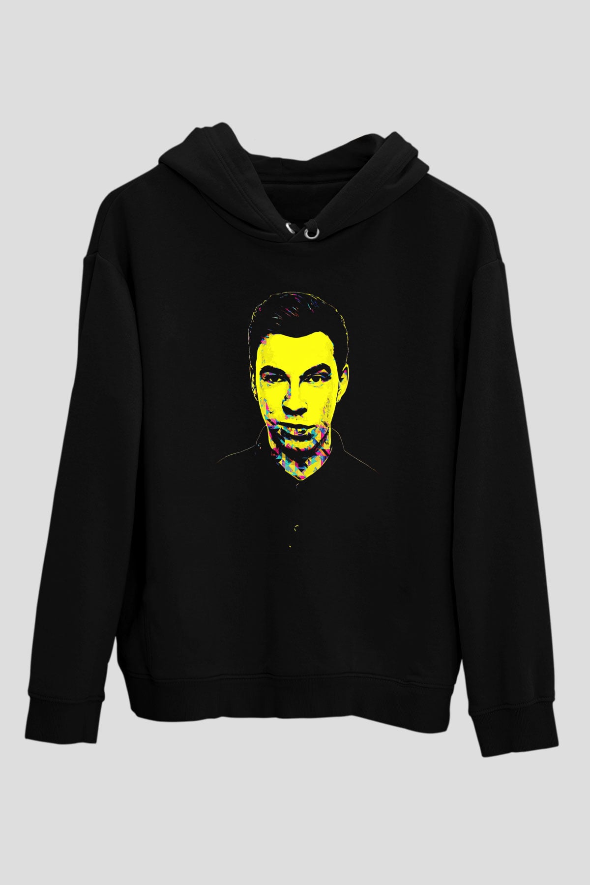 Hardwell Siyah Unisex Kapüşonlu Sweatshirt