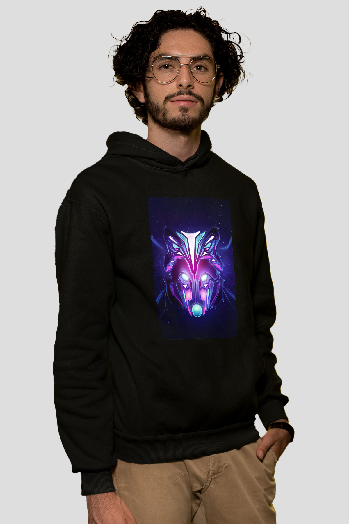 Hardwell Siyah Unisex Kapüşonlu Sweatshirt